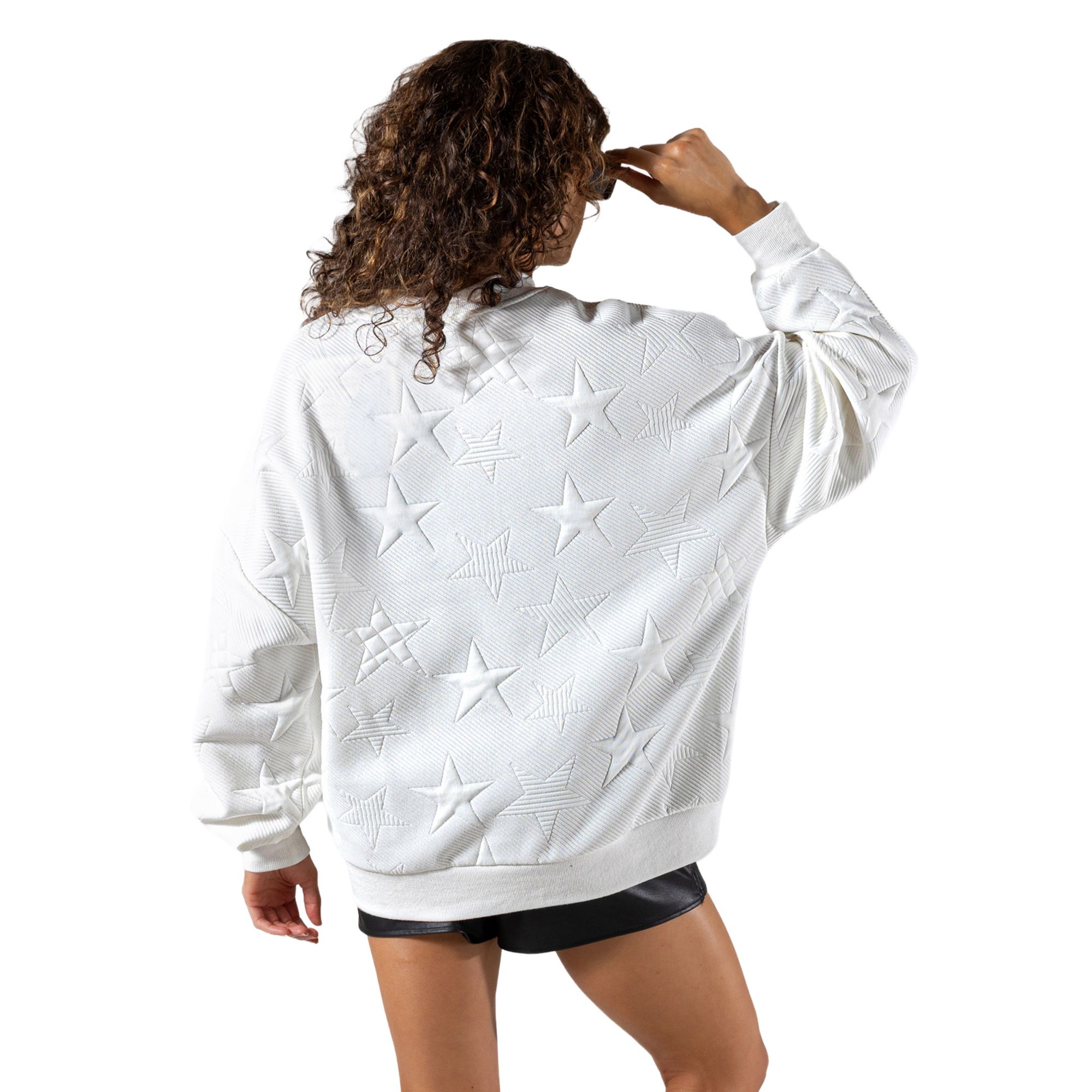 Gameday Couture Women's Washington Huskies Embossed Stars Premium Crewneck Sweatshirt product image