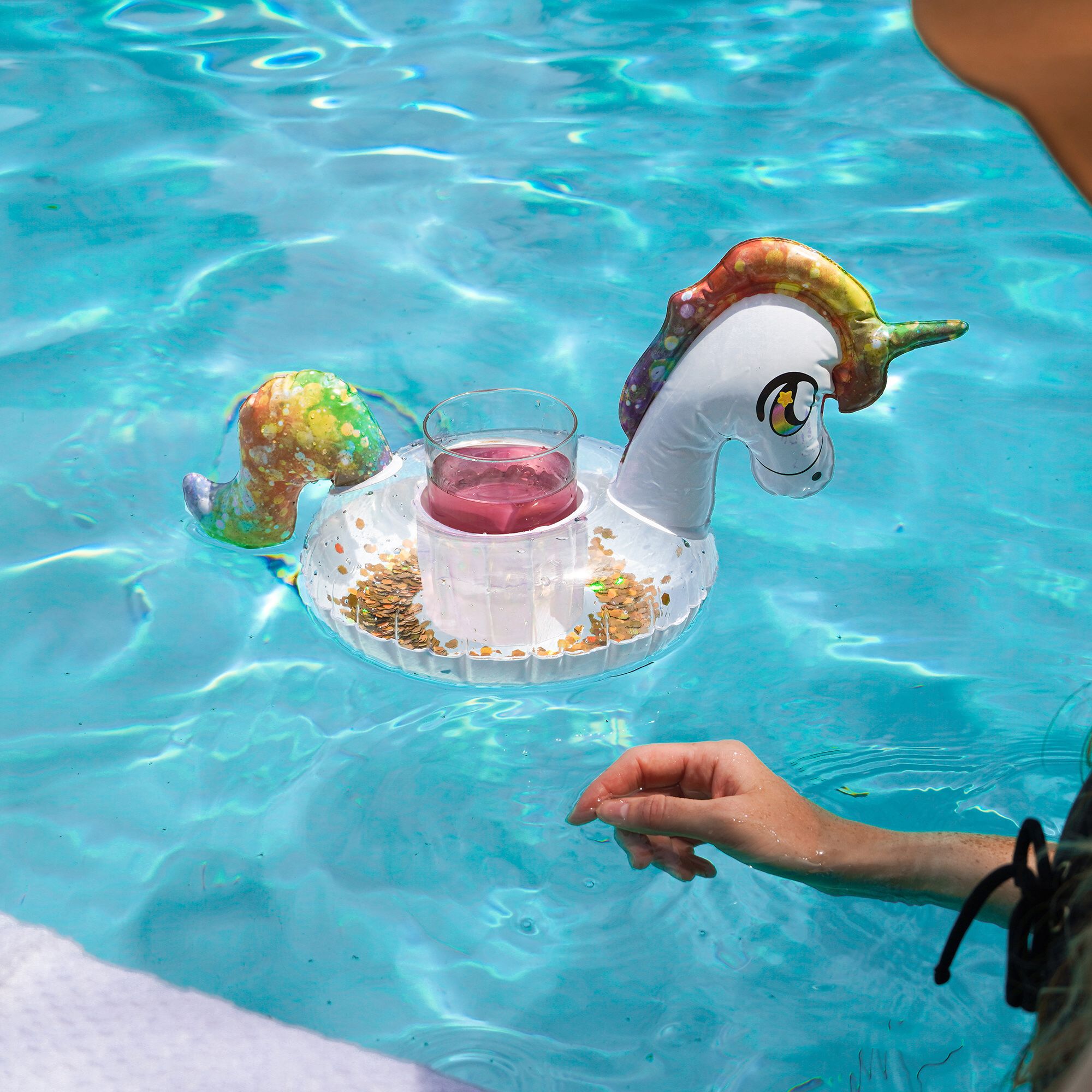 PoolCandy Glitter Unicorn Pool and Drink Float product image