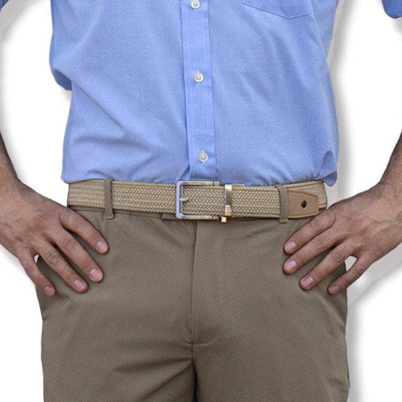 Nexbelt Men's Braided Tan Golf Ratchet Belt 2.0 product image