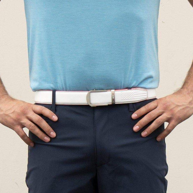 Nexbelt Men's Anthem White Golf Ratchet Belt product image
