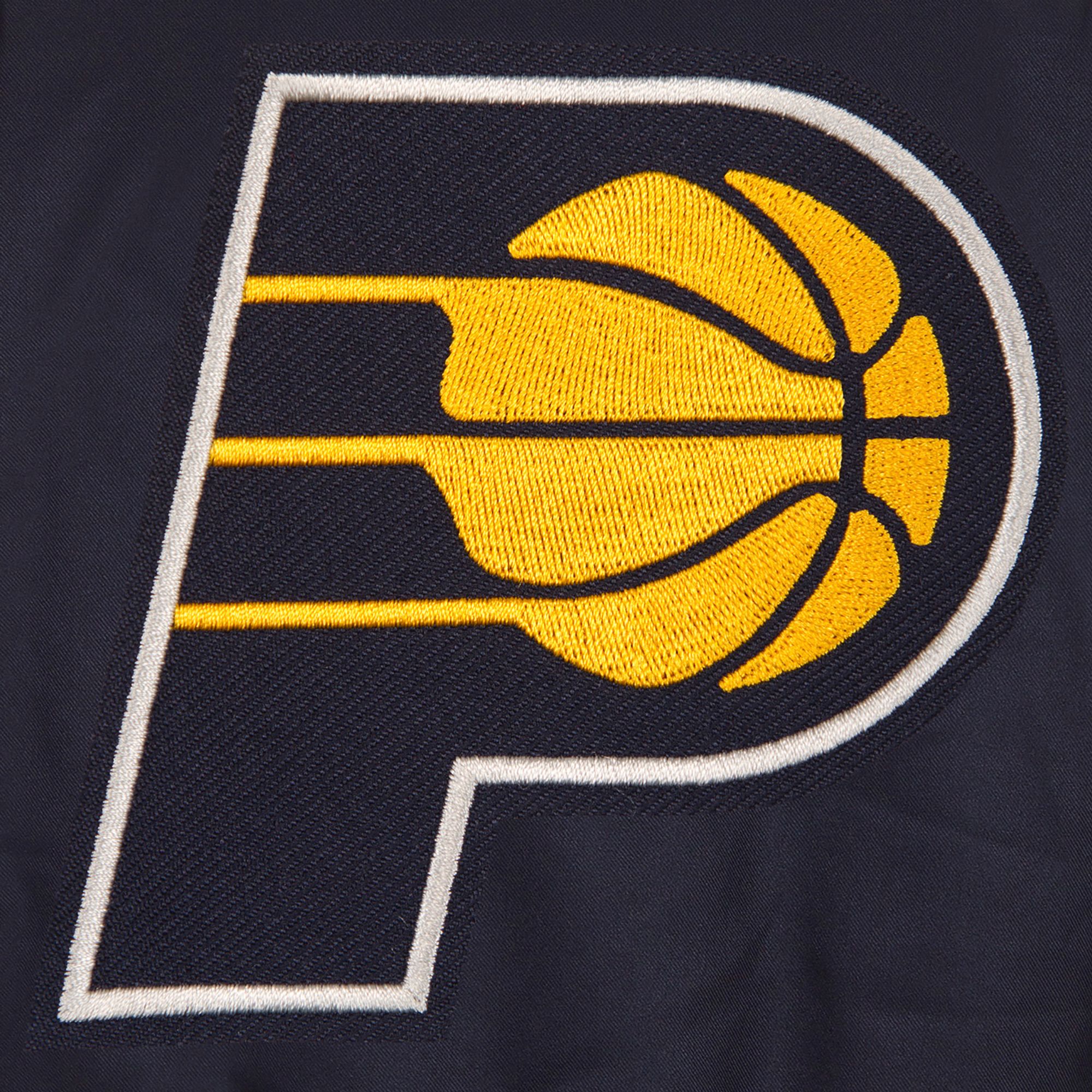 JH Design Men's Indiana Pacers Navy Twill Jacket