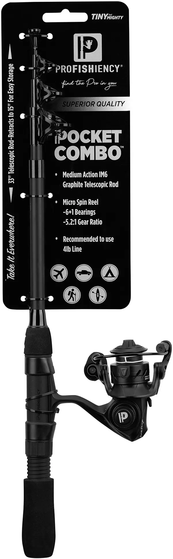 ProFISHiency Micro Spincast Sniper Pocket Combo