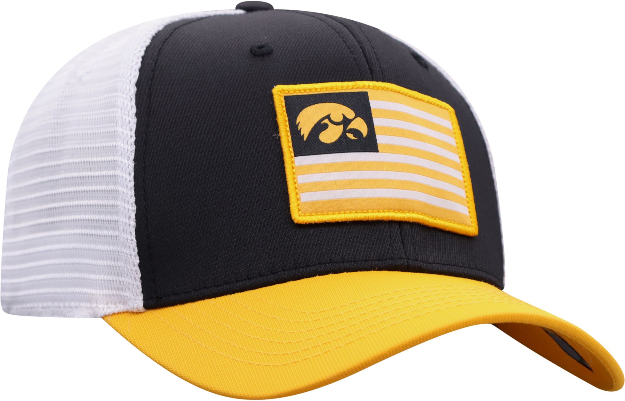 Top of the World Men's Iowa Hawkeyes Pledge Flex Black Hat product image