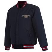 JH Design Men's New Orleans Pelicans Navy Reversible Wool Jacket product image