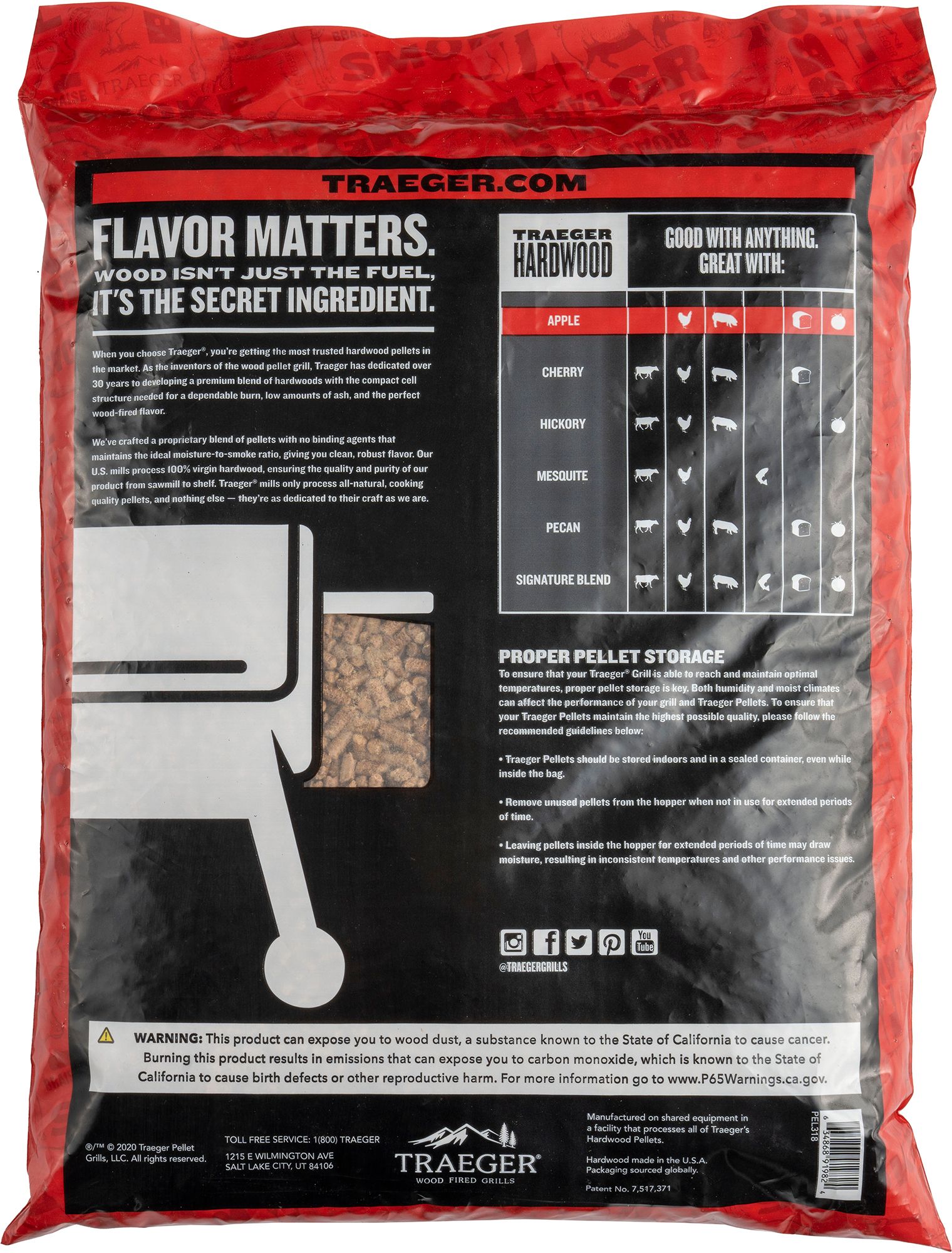 Traeger Apple Hardwood Pellets 20 lbs. product image