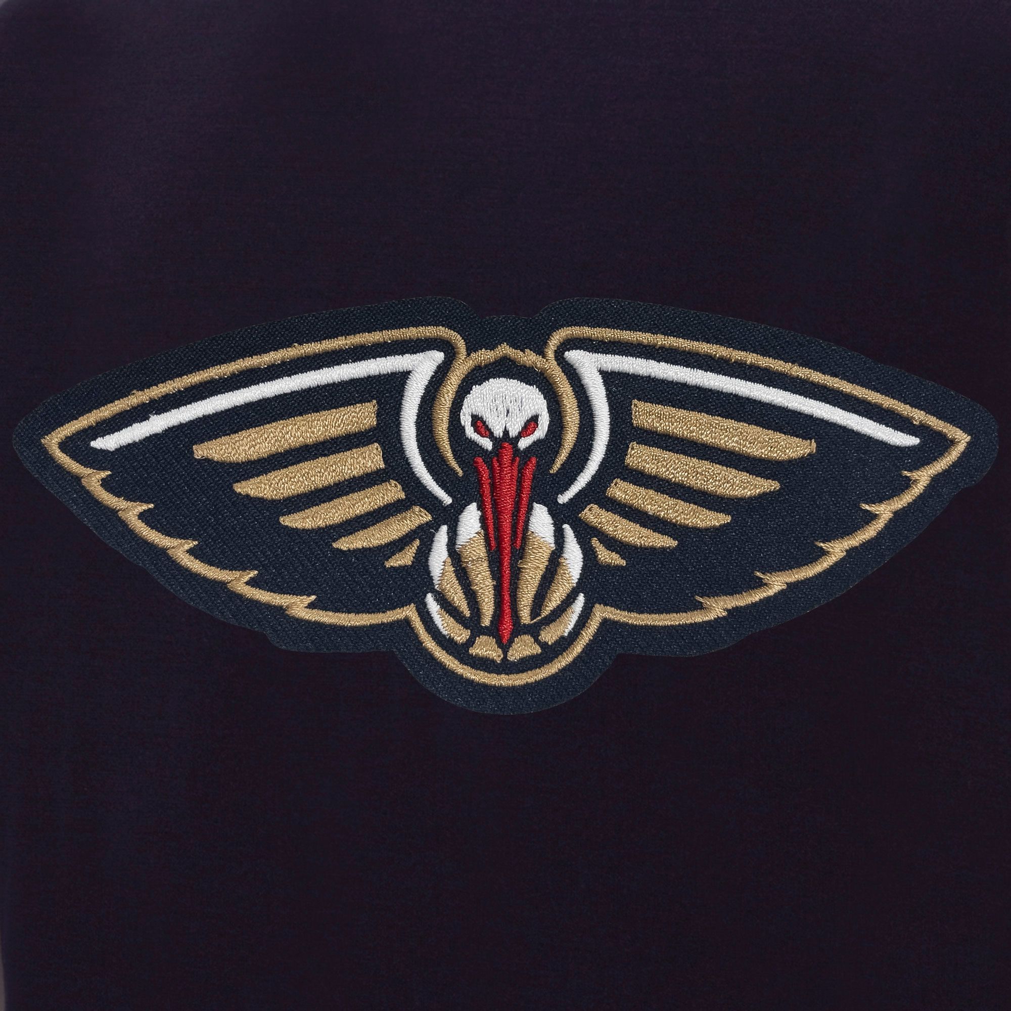 JH Design Men's New Orleans Pelicans Navy Varsity Jacket product image