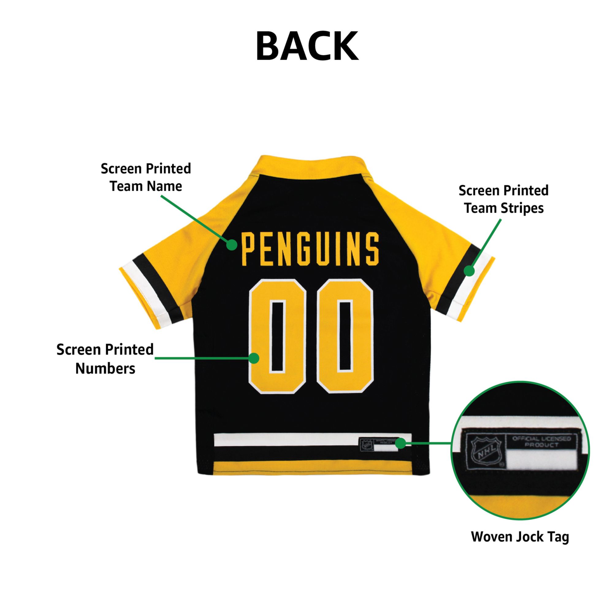 Pets First NHL Pittsburgh Penguins Pet Jersey product image