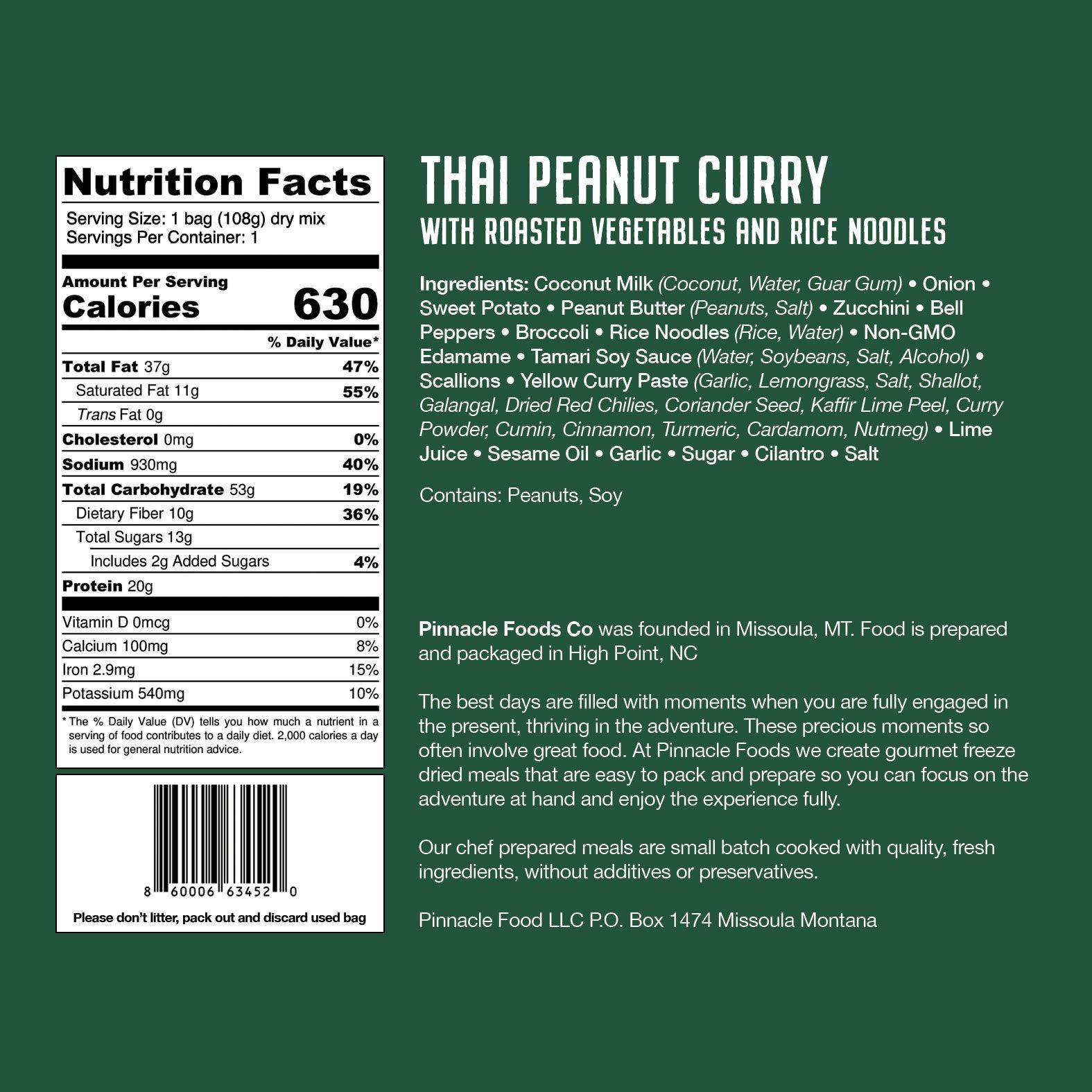 Pinnacle Foods Thai Peanut Curry Meal Kit product image