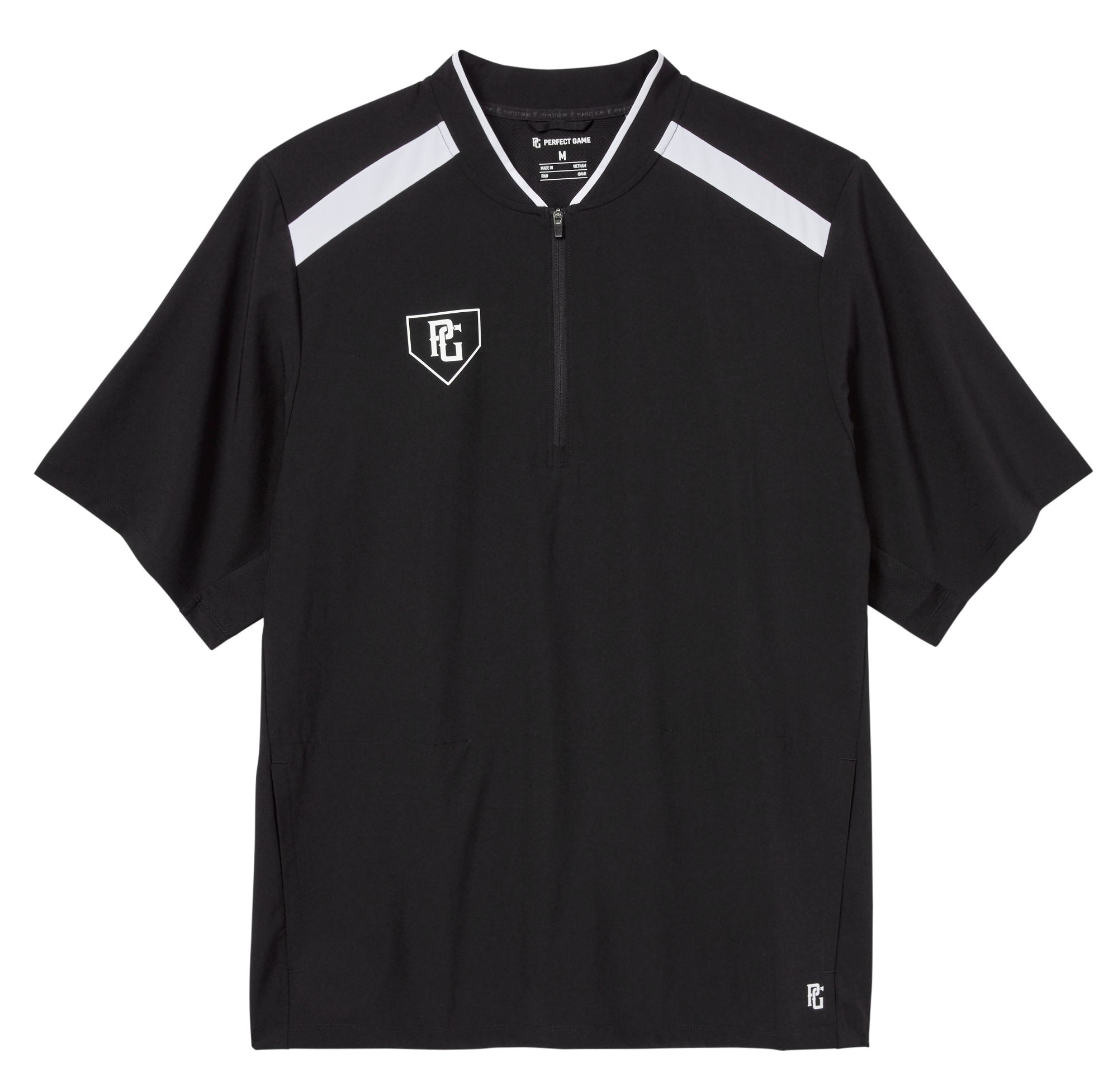 Perfect Game Men's Woven Showcase Short Sleeve 1/4 Zip Pullover product image