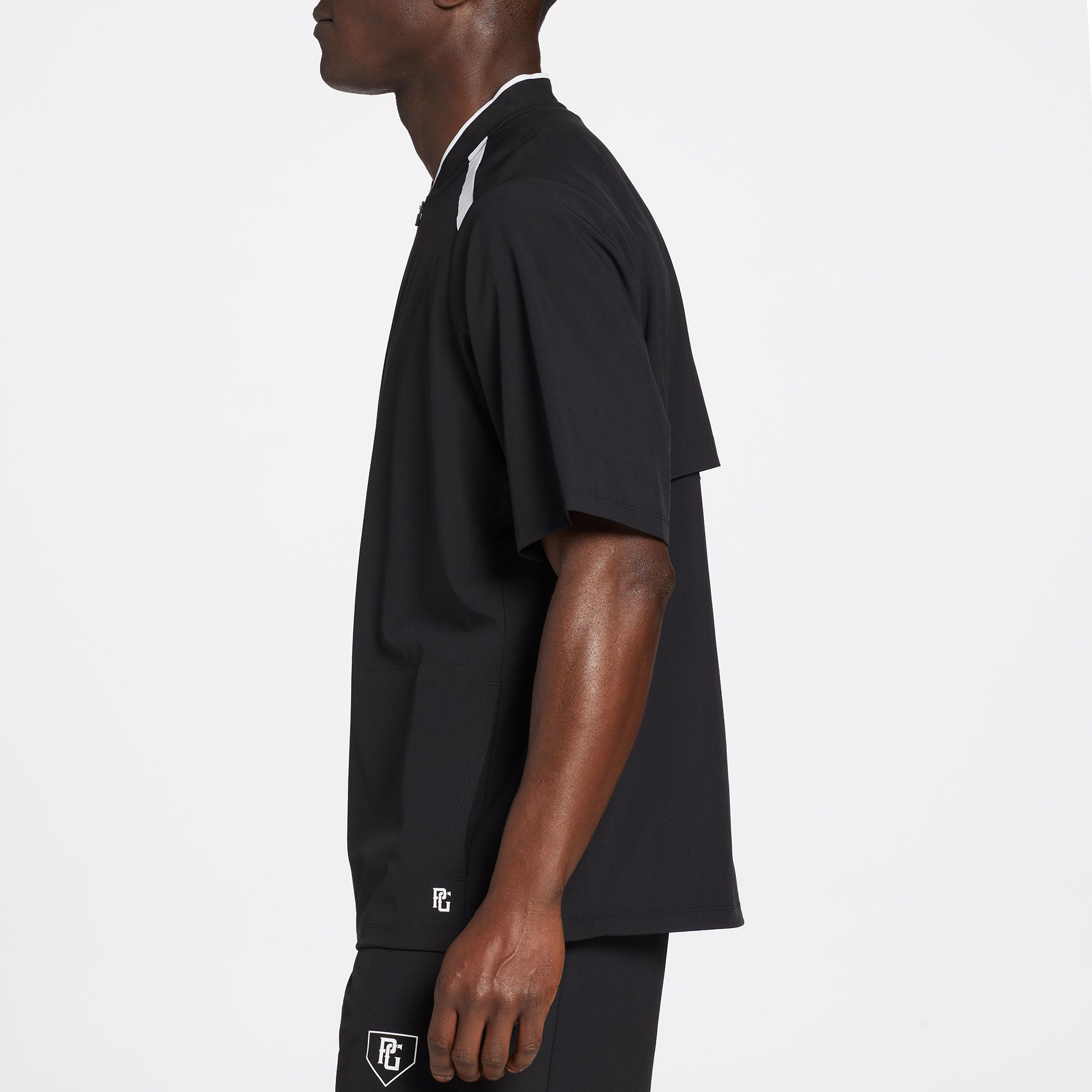 Perfect Game Men's Woven Showcase Short Sleeve 1/4 Zip Pullover product image