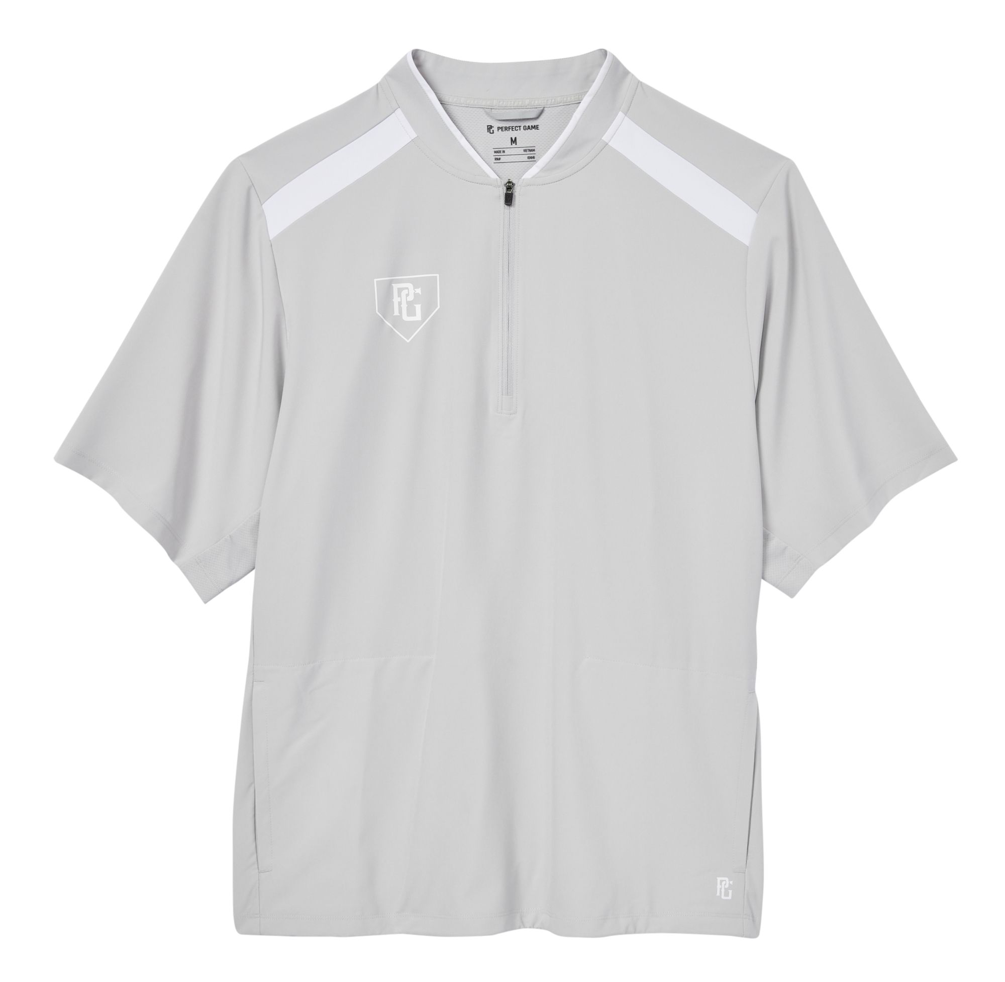 Perfect Game Men's Woven Showcase Short Sleeve 1/4 Zip Pullover product image