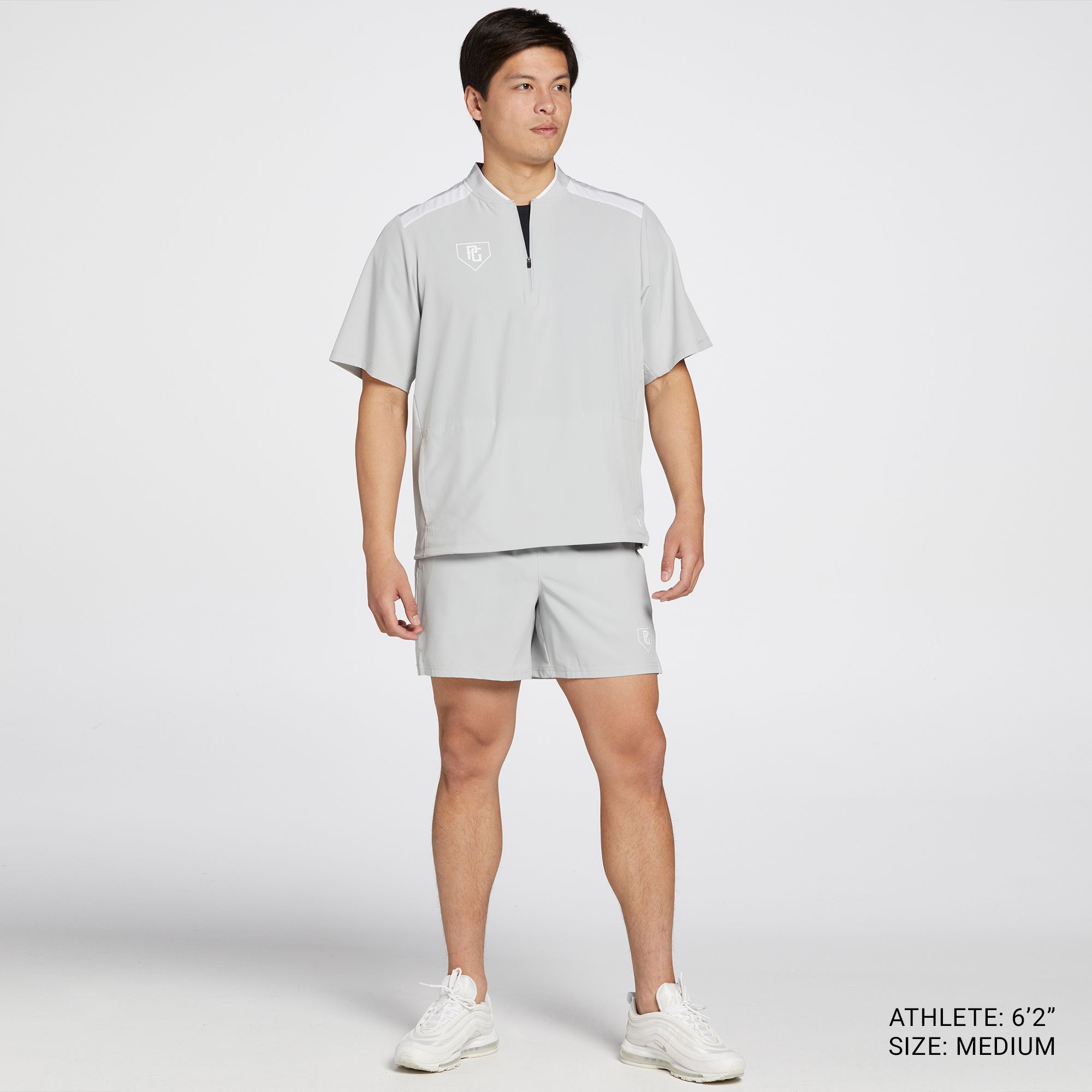 Perfect Game Men's Woven Showcase Short Sleeve 1/4 Zip Pullover product image