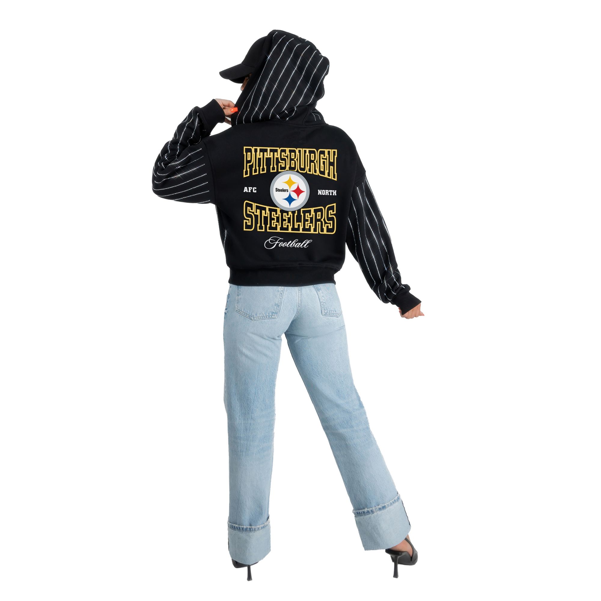 Gameday Couture Women's Pittsburgh Steelers Black Prize Full Zip Hoodie product image