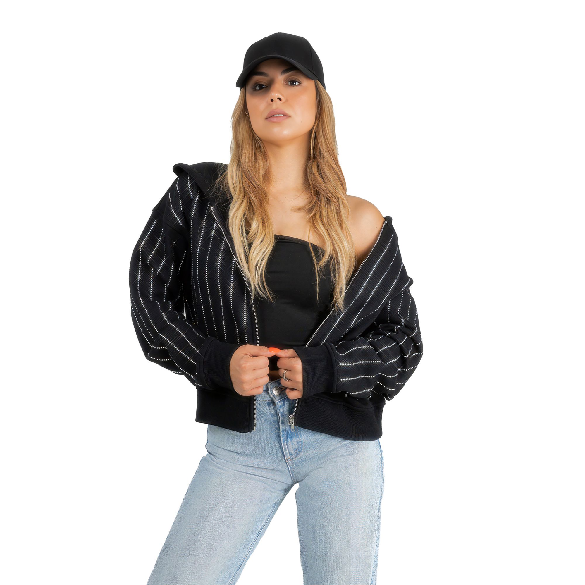 Gameday Couture Women's Pittsburgh Steelers Black Prize Full Zip Hoodie product image