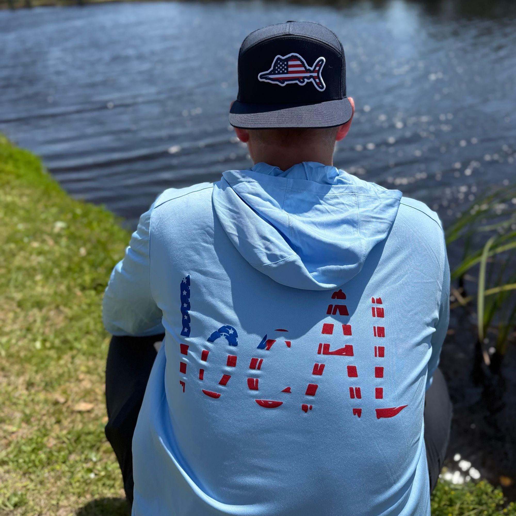 American locALs Adult Alabama Blue Flag Hoodie product image