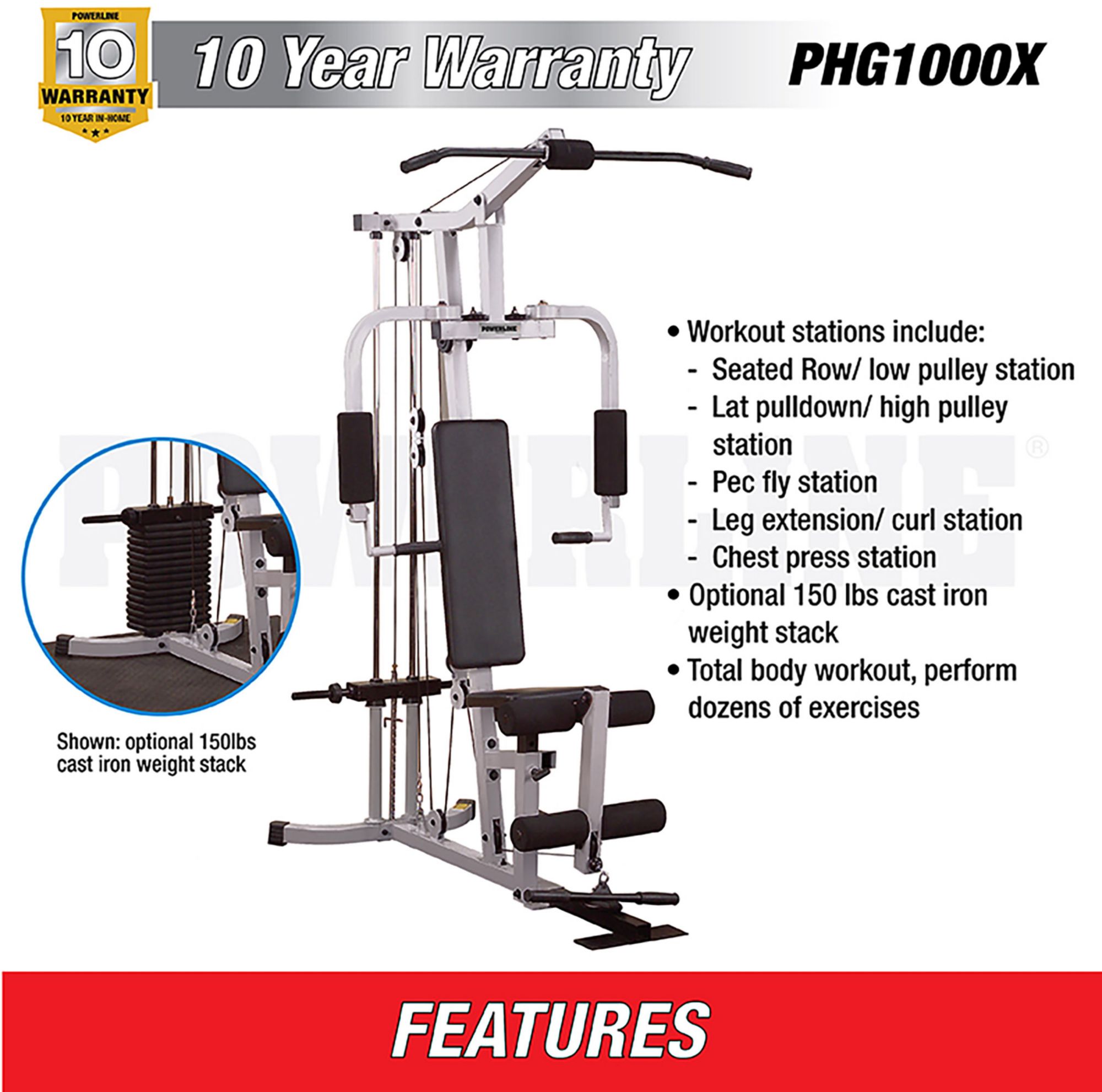 Powerline PHG1000X Home Gym product image