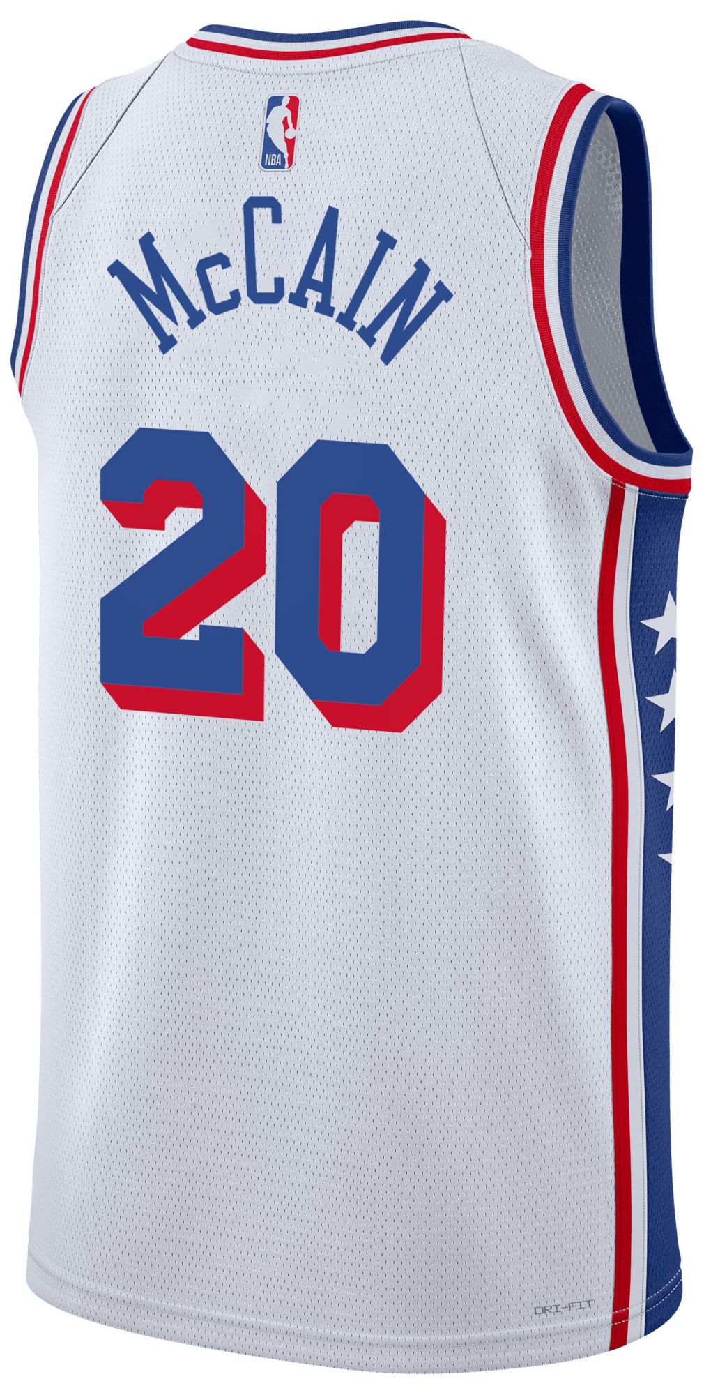 Nike Adult Philadelphia 76ers Jared McCain #20 White Swingman Association Jersey product image