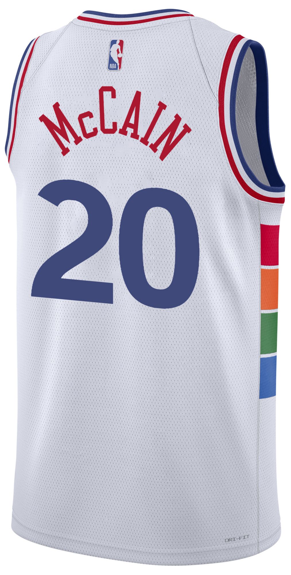 Nike Adult 2024-25 City Edition Philadelphia 76ers Jared McCain #20 White Swingman Jersey product image