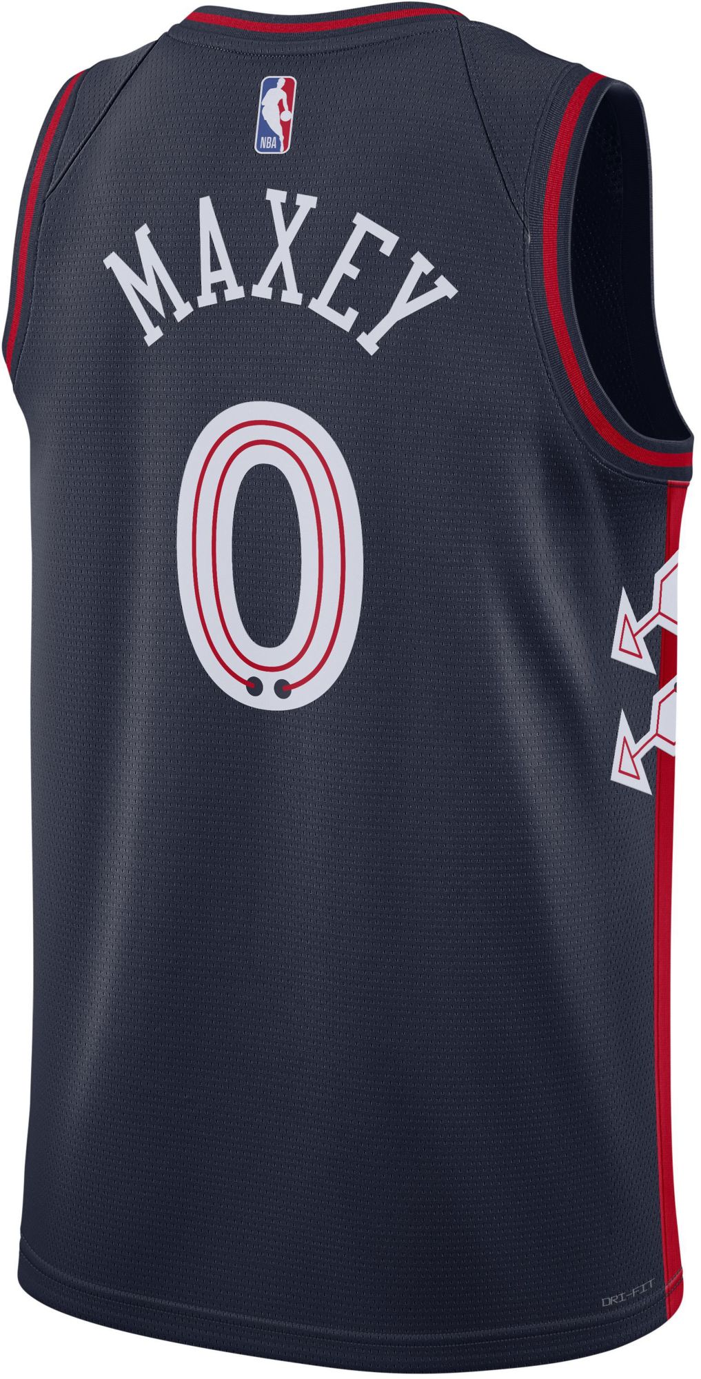 Nike Adult 2023-24 City Edition Philadelphia 76ers Tyrese Maxey #0 Swingman Jersey product image