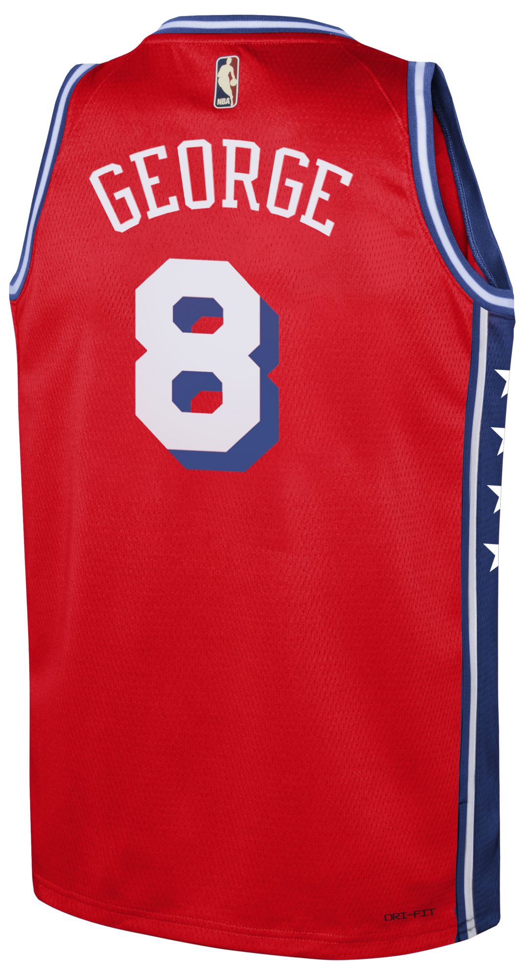 Jordan Youth Philadelphia 76ers Paul George #8 Red Swingman Statement Jersey product image
