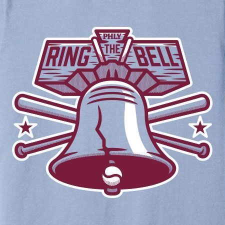 ALLCITY Men's Philadelphia Blue 'The Bell' T-Shirt product image