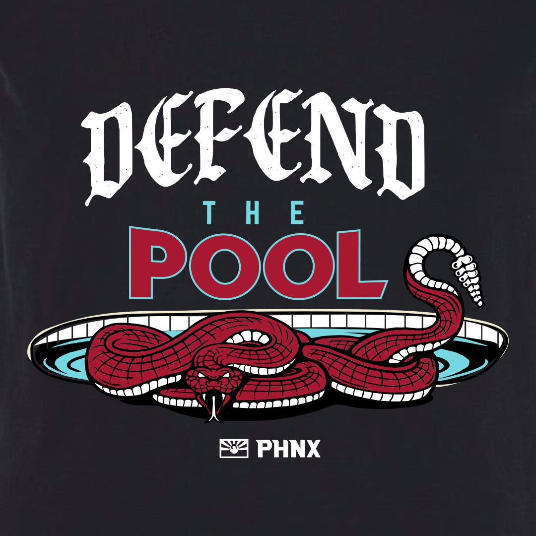 ALLCITY Men's Phoenix Black 'Defend The Pool' T-Shirt product image