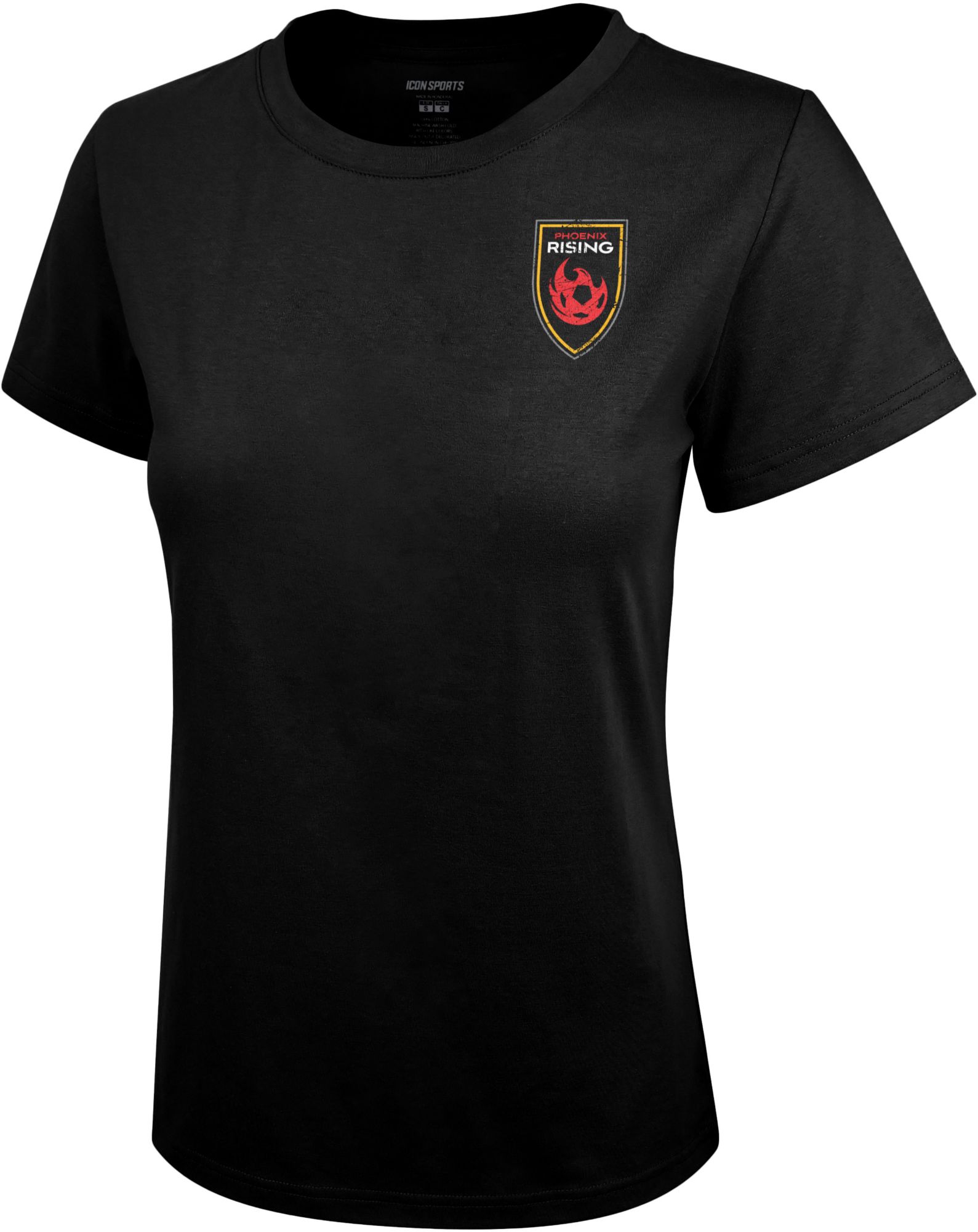 Icon Sports Group Women's Phoenix Rising FC 2 Logo Black T-Shirt product image