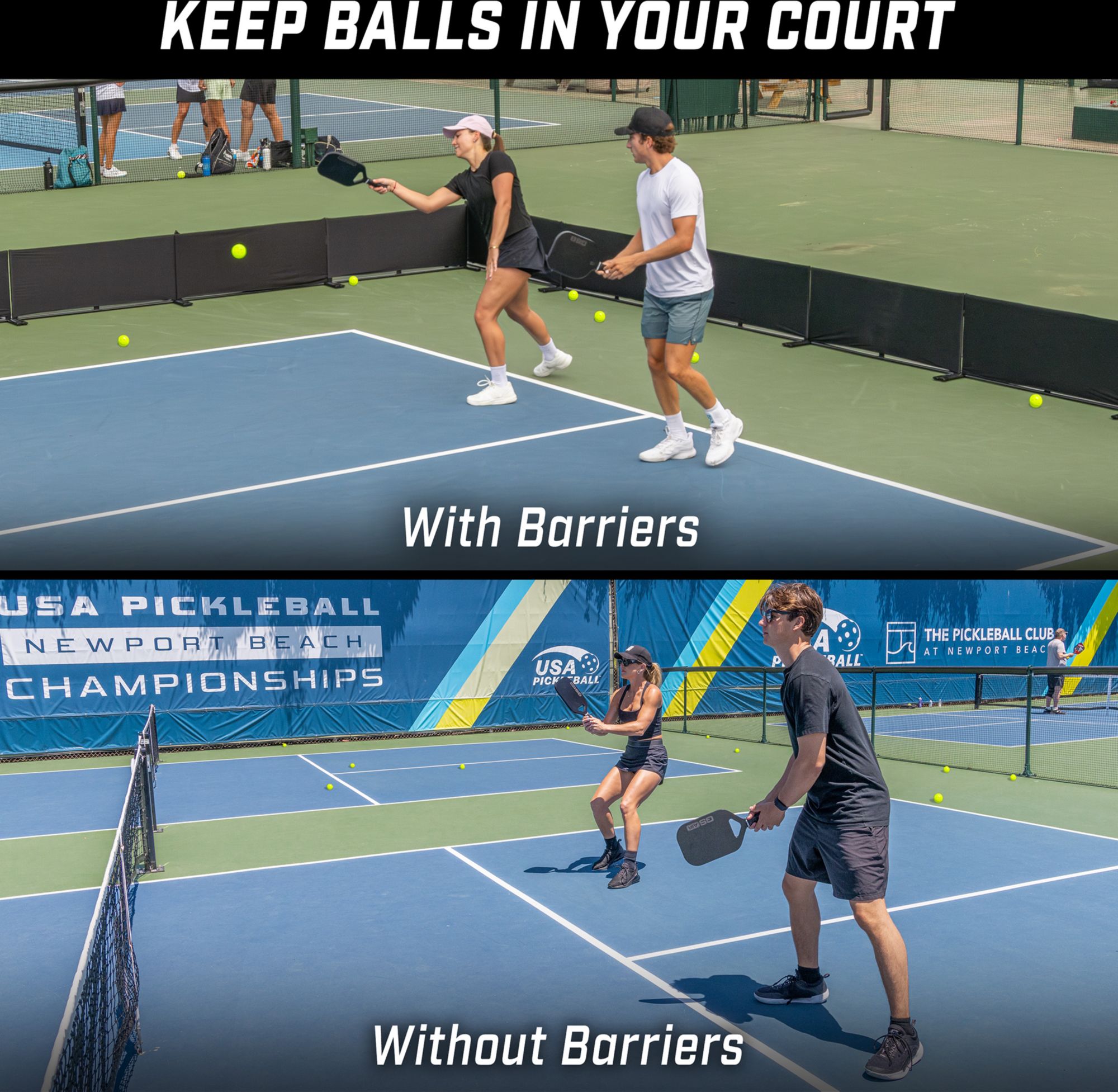 GoSports Pickleball Ball Barrier - 3 Pack product image