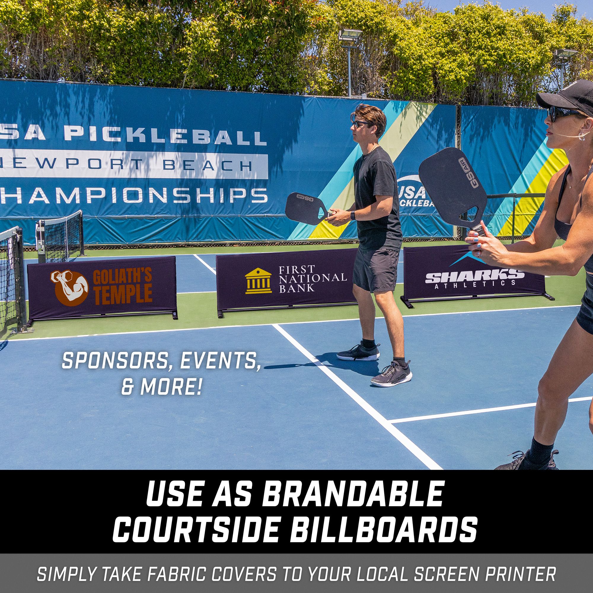 GoSports Pickleball Ball Barrier - 3 Pack product image