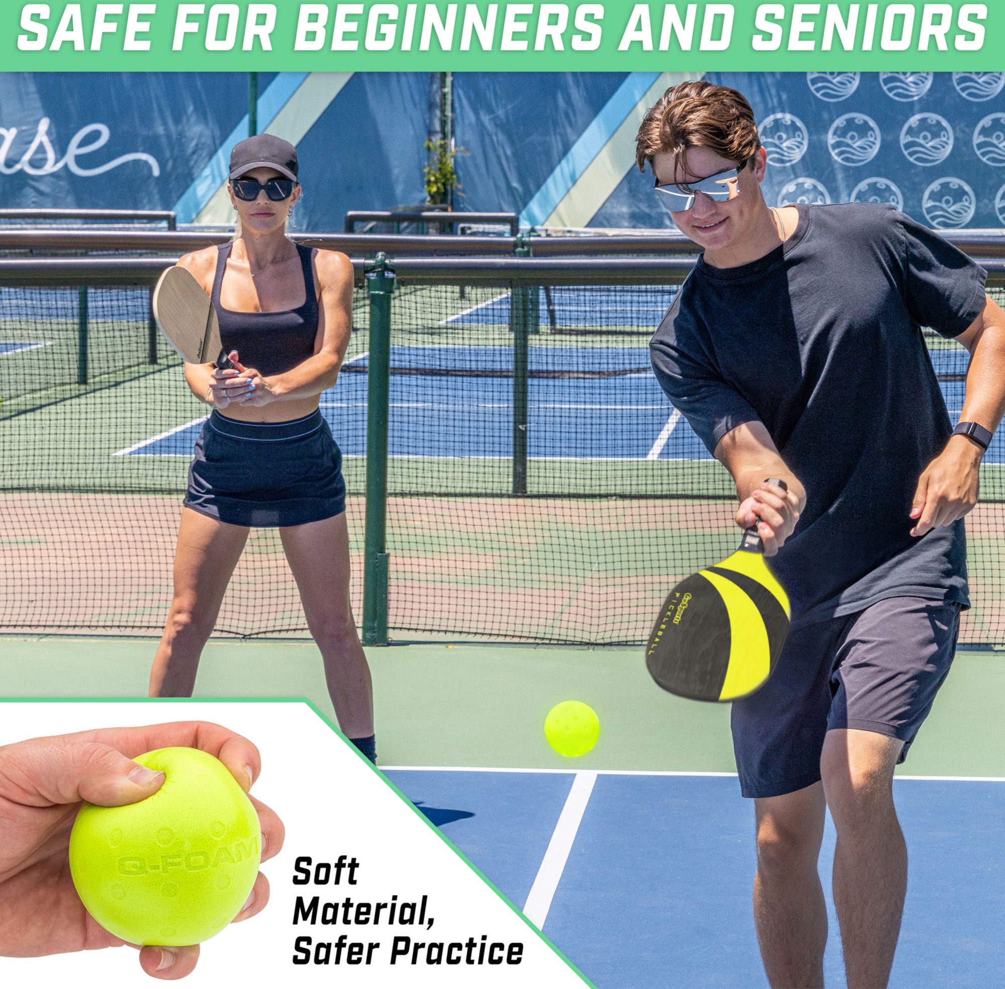 GoSports GS 40 Q-Foam Quiet Pickleballs - 12 Pack product image