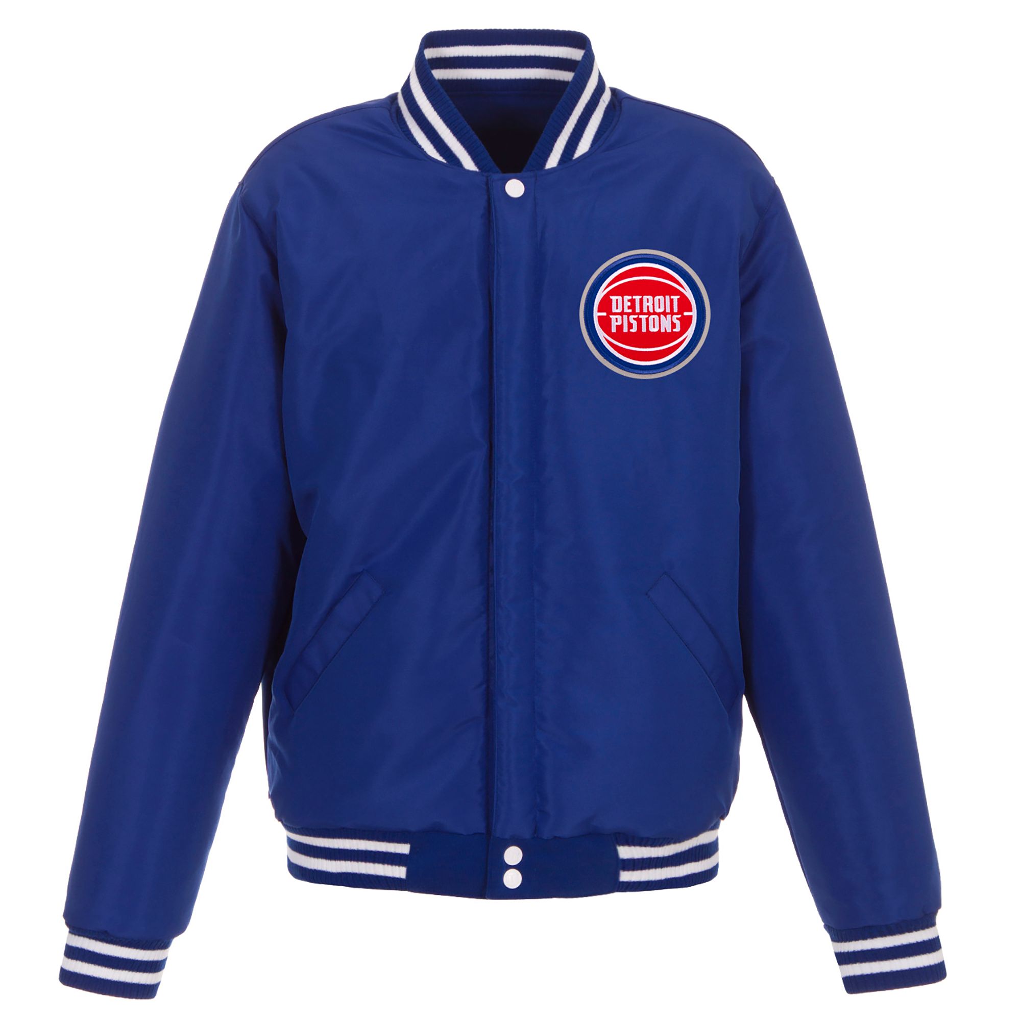 JH Design Men's Detroit Pistons Royal Varsity Jacket product image