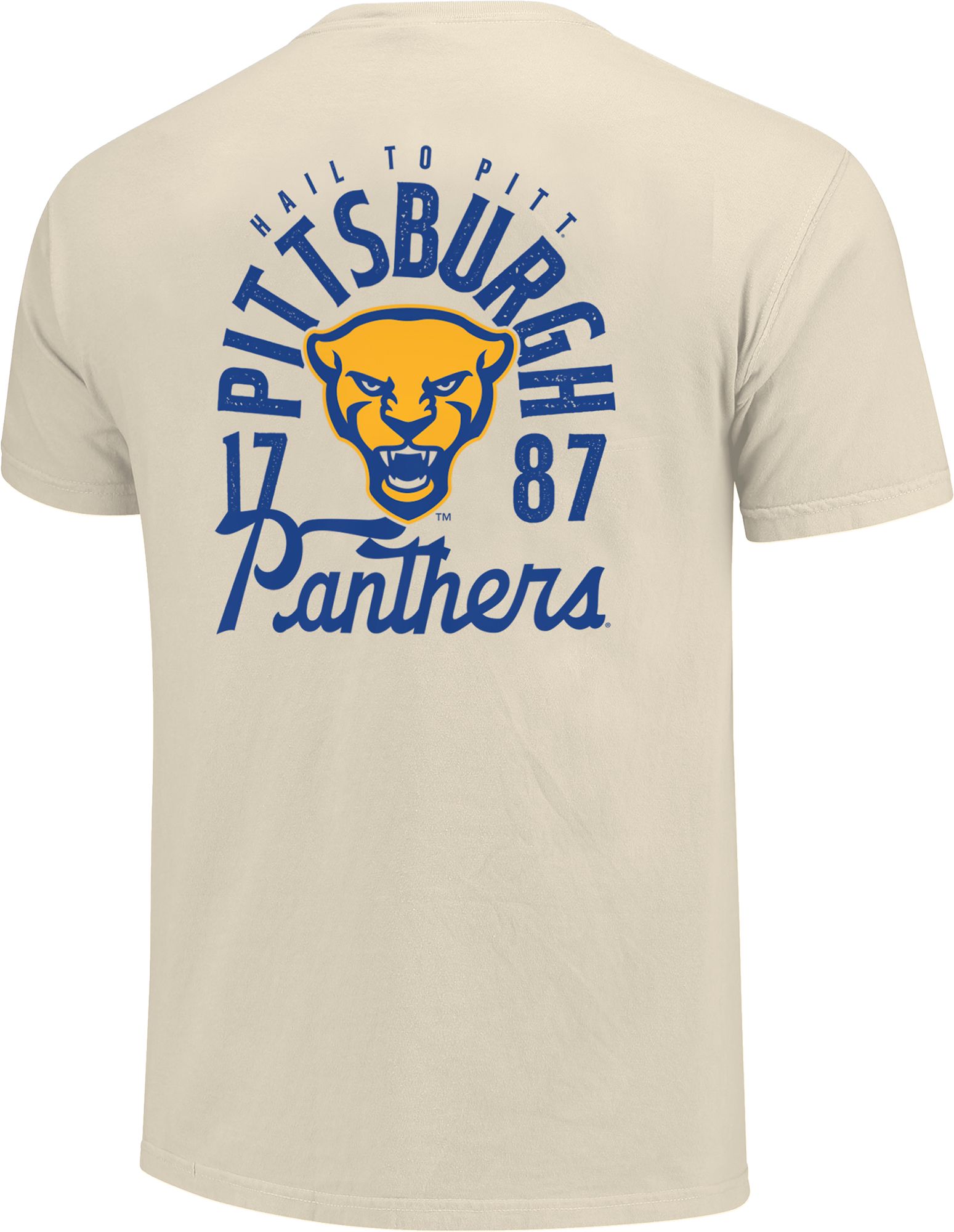 Image One Men's Pitt Panthers Ivory Mascot Local T-Shirt product image