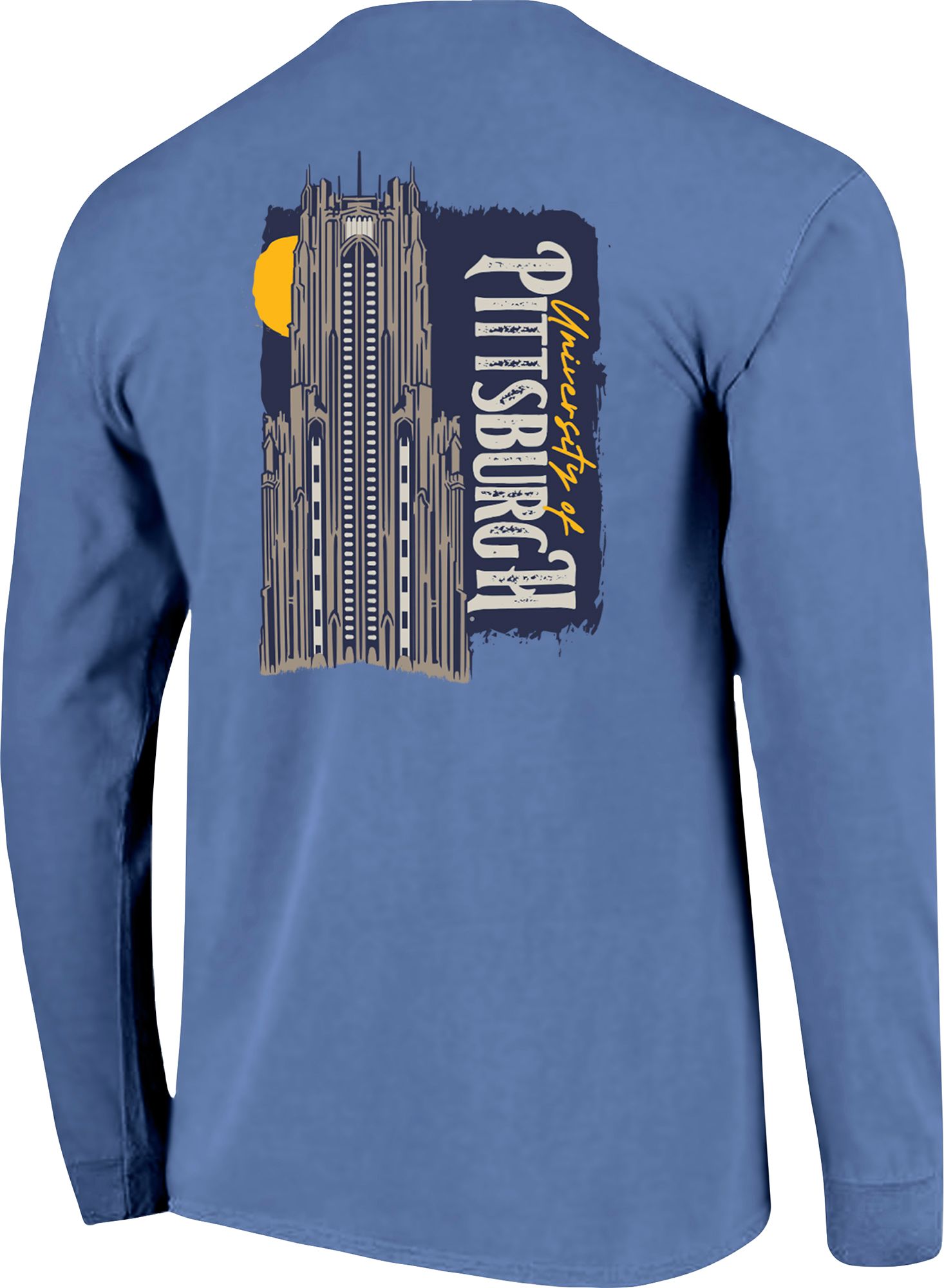 Image One Men's Pitt Panthers Royal Cathedral Poster T-Shirt product image