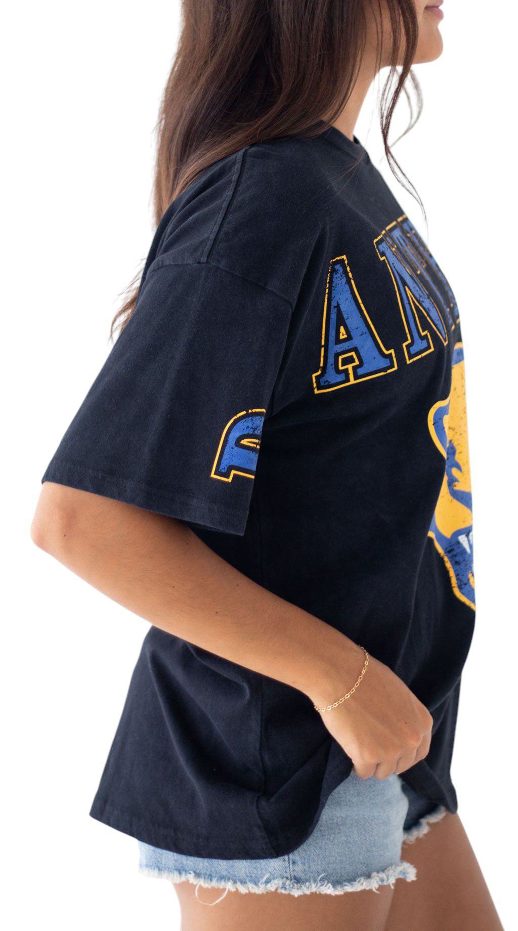 Gameday Social Women's Pitt Panthers Black The Band Short Sleeve T-Shirt product image