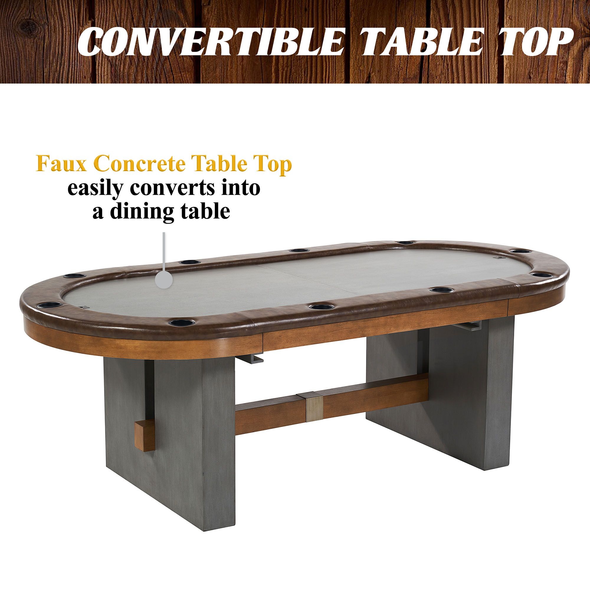 Barrington Billiards Poker Table with Dining Top | Dick's Sporting Goods