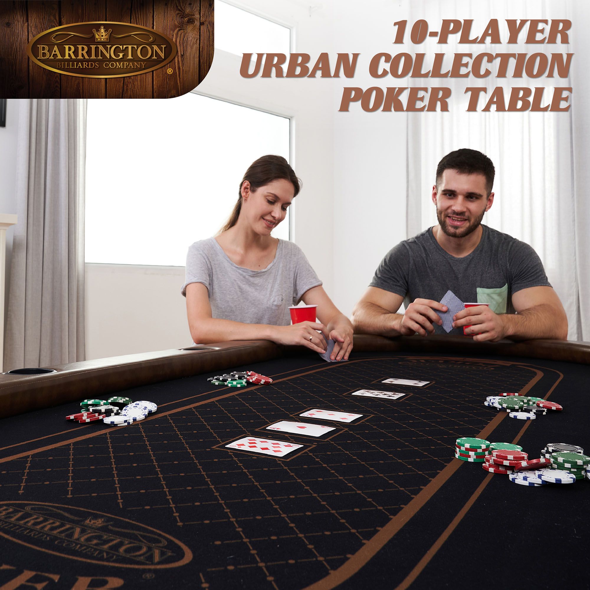 Barrington Billiards Poker Table with Dining Top | Dick's Sporting Goods