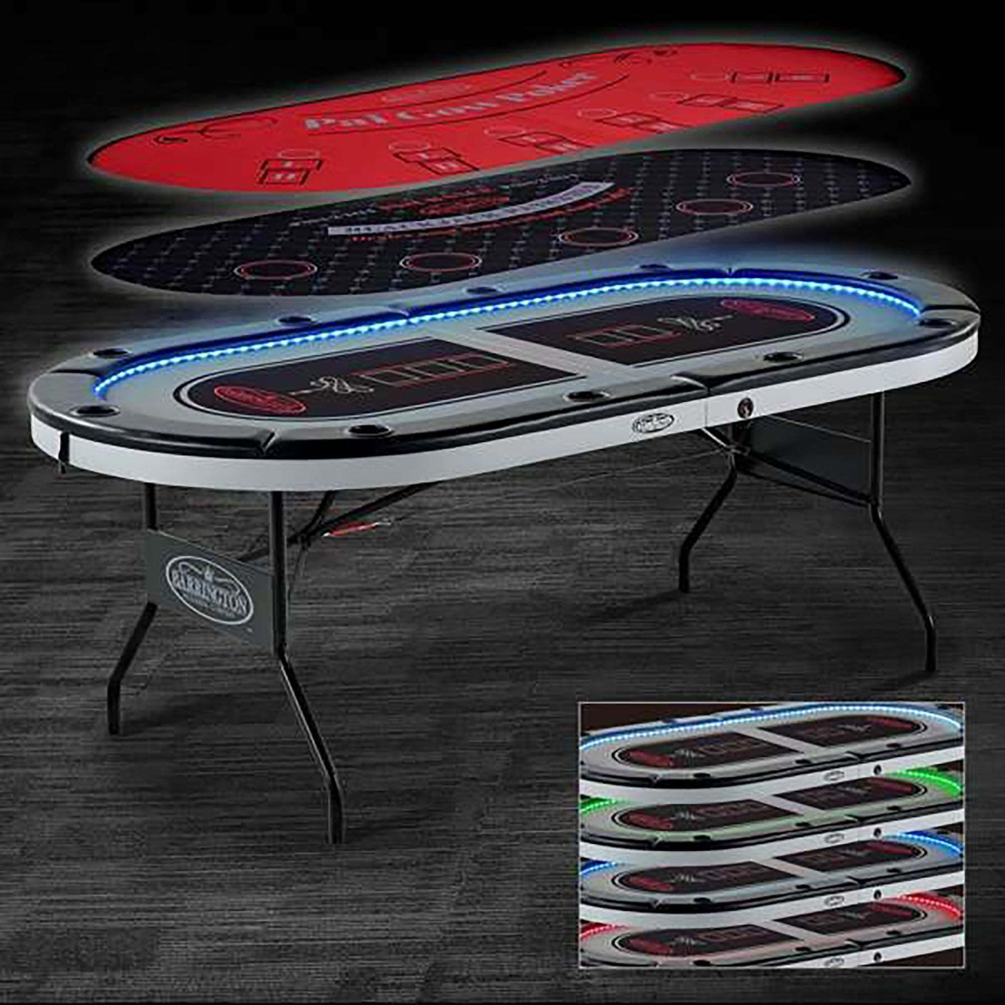 Barrington Billiards 10-Player 3-in-1 Folding Poker Table product image