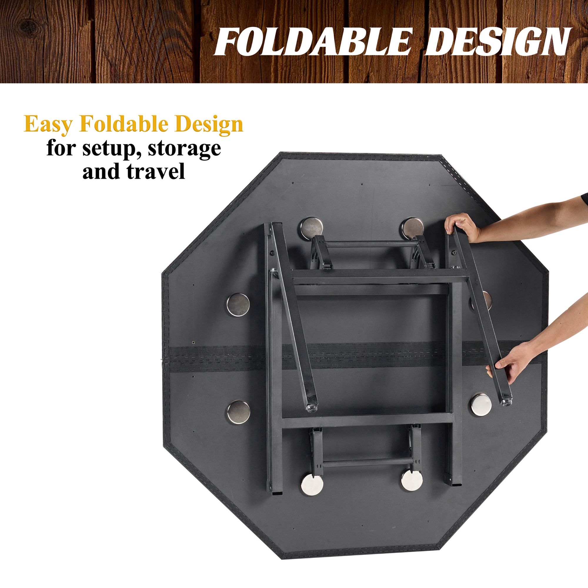 Barrington Billiards Poker Table with Folding Legs product image