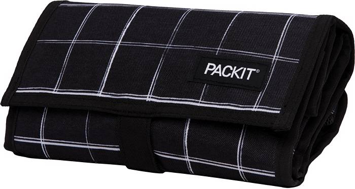 Pack It Freezable Snack Bag - Black Grid