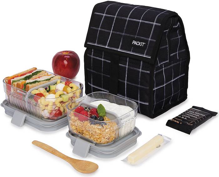  PackIt Freezable Lunch Bag, Black, Built with