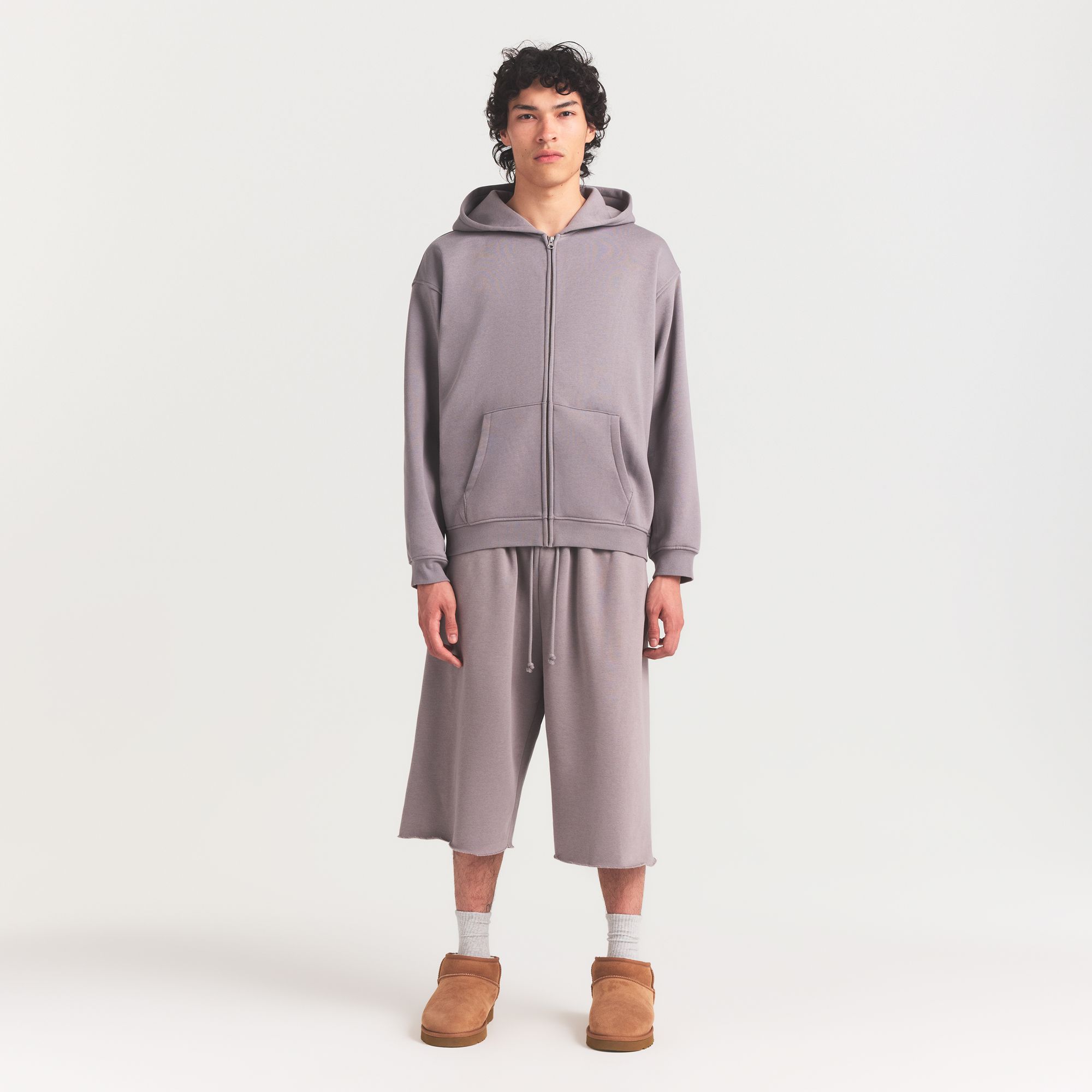 SKIMS Men's Fleece Lounge Zip Up Hoodie product image