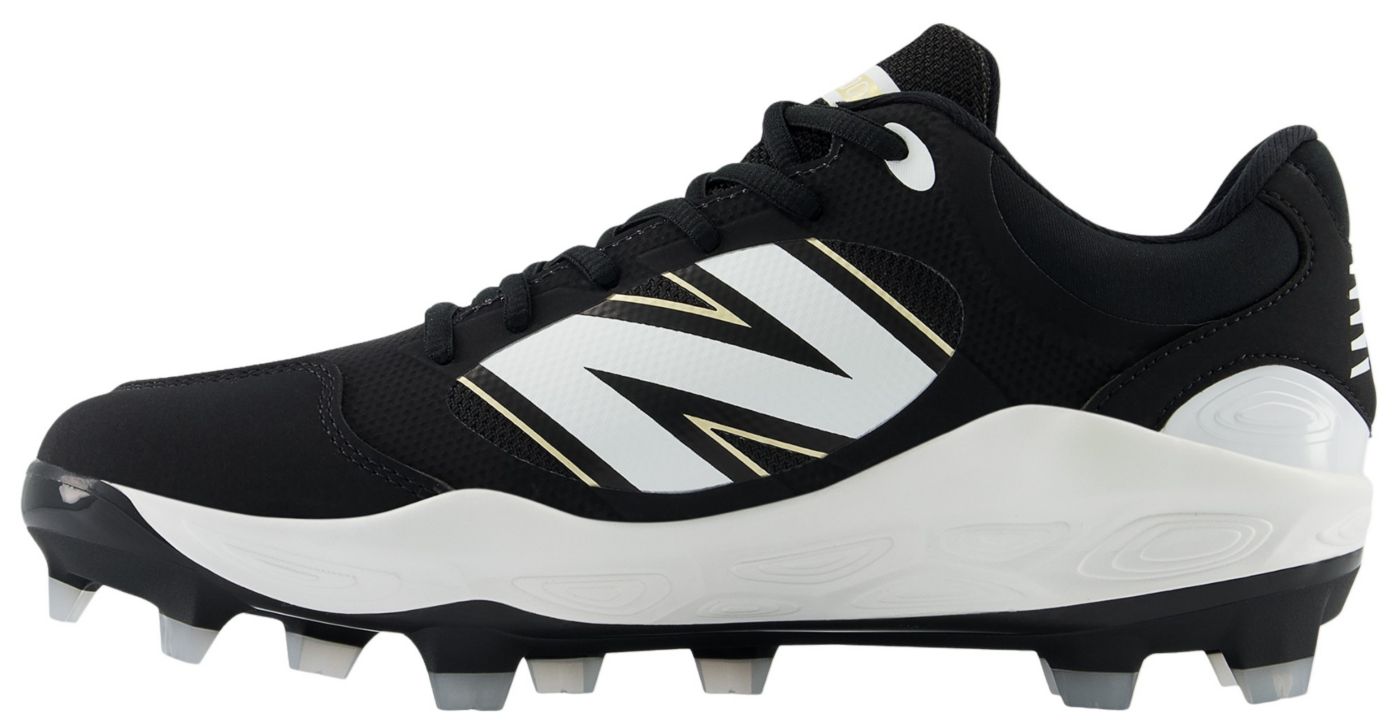 New Balance Men s Fresh Foam 3000v7 Molded Baseball Shoes Black White Size 7.5