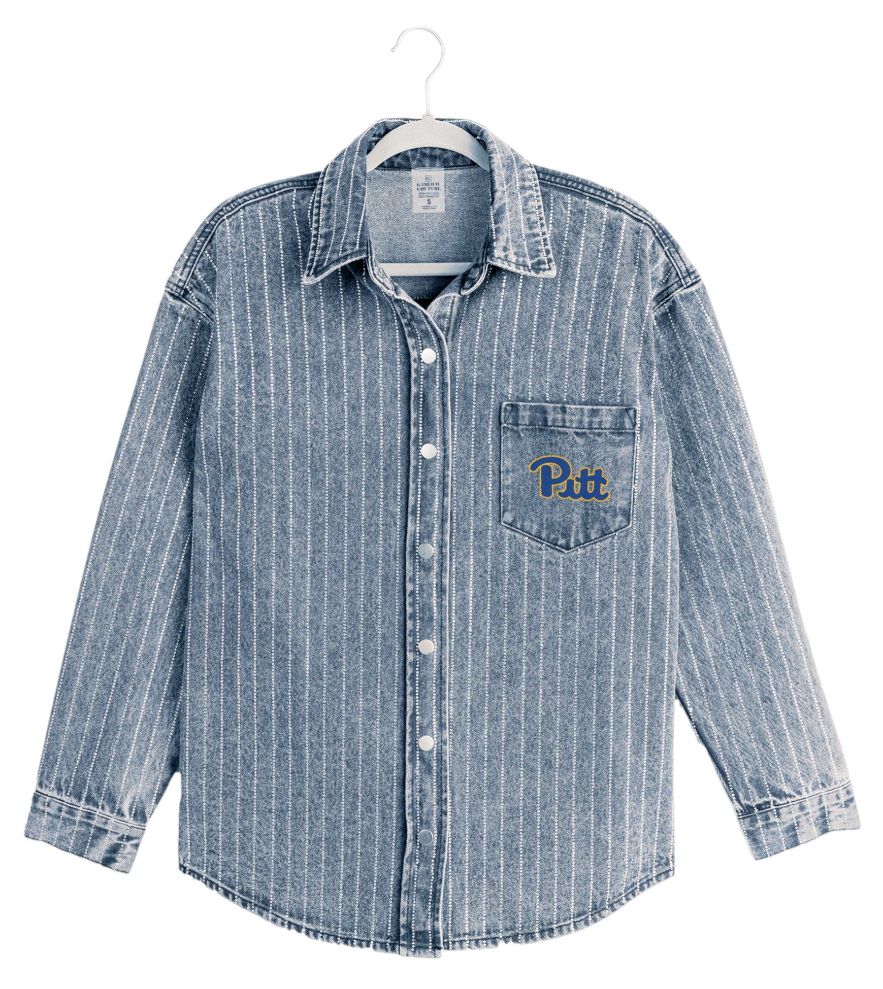 Gameday Couture Women's Pitt Panthers Denim Instant Replay Jacket product image