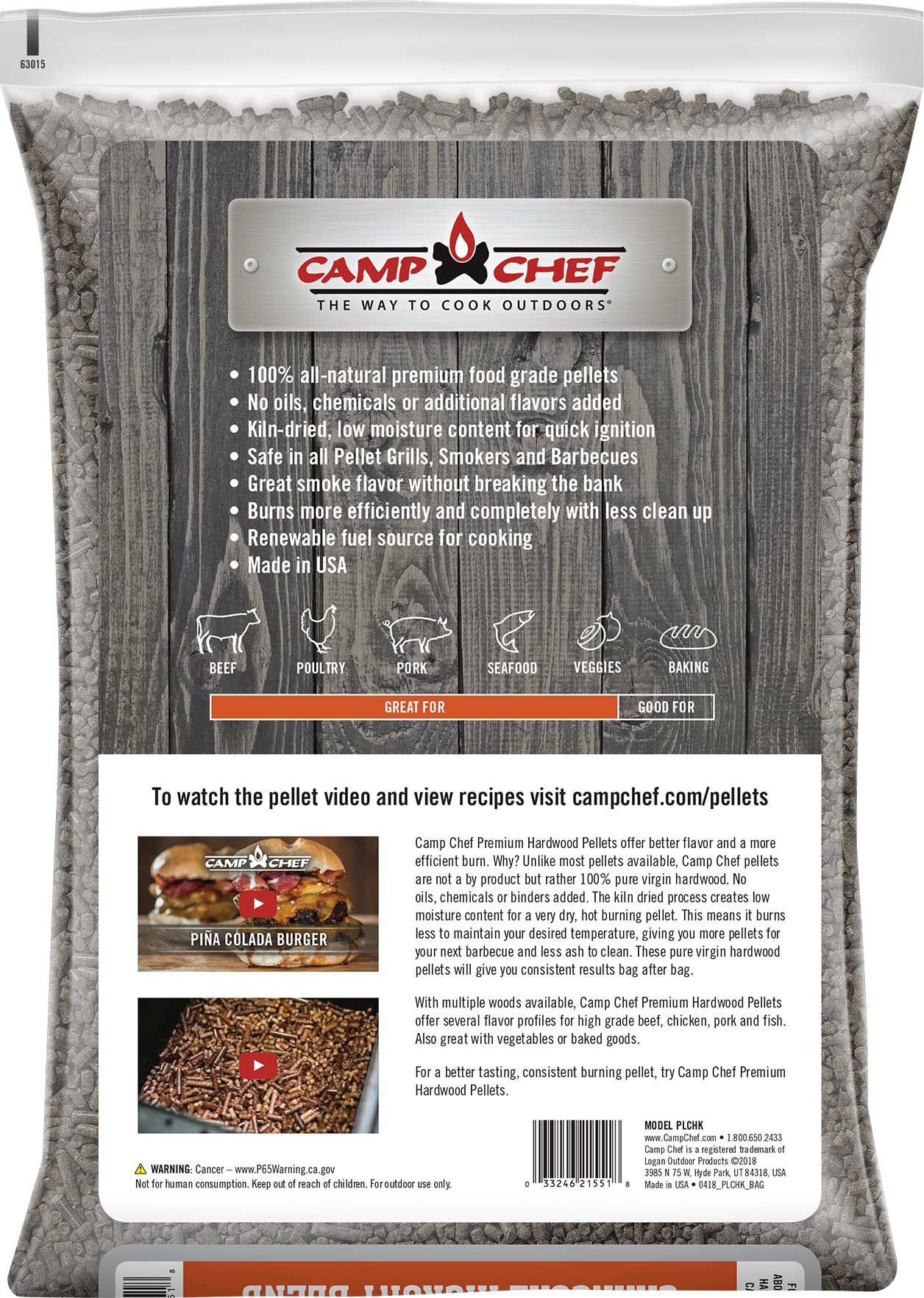 Camp Chef Charwood Charcoal Hickory Premium Hardwood Pellets product image