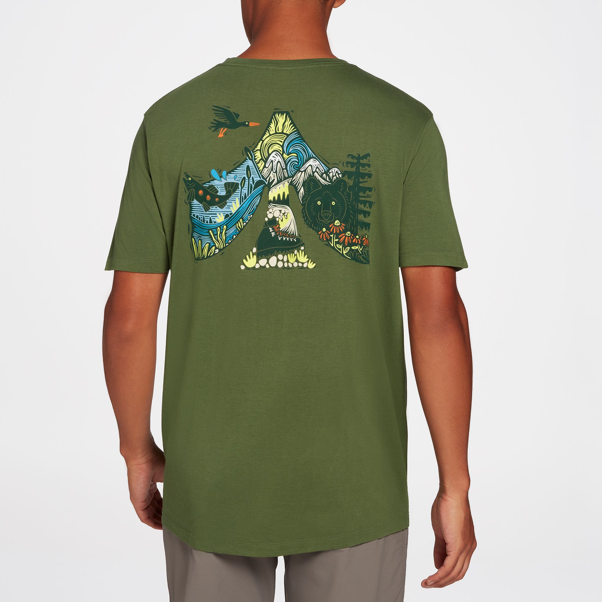 Woosah Adult Public Lands Boot Icon Graphic T-Shirt product image