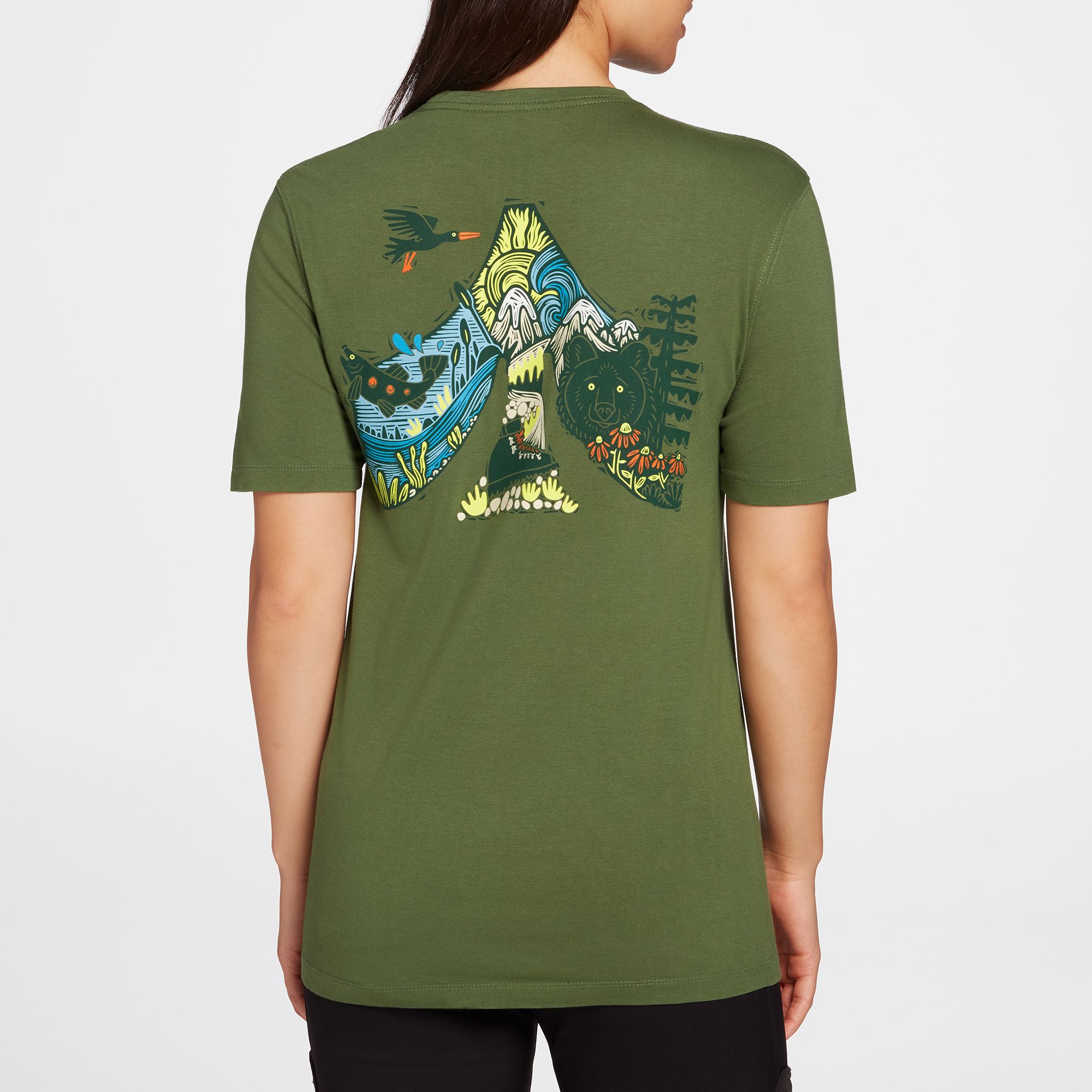 Woosah Adult Public Lands Boot Icon Graphic T-Shirt product image