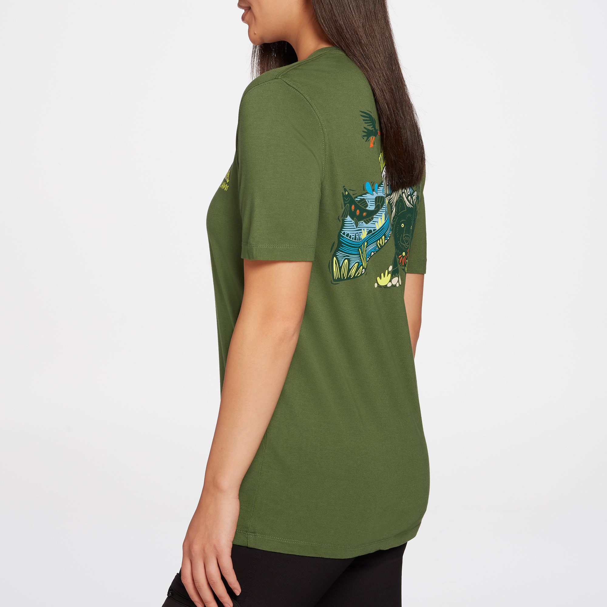 Woosah Adult Public Lands Boot Icon Graphic T-Shirt product image