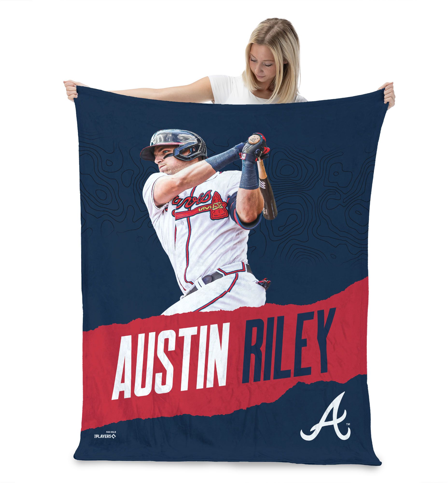 TheNorthwest Atlanta Braves Austin Riley Touch Throw Blanket product image