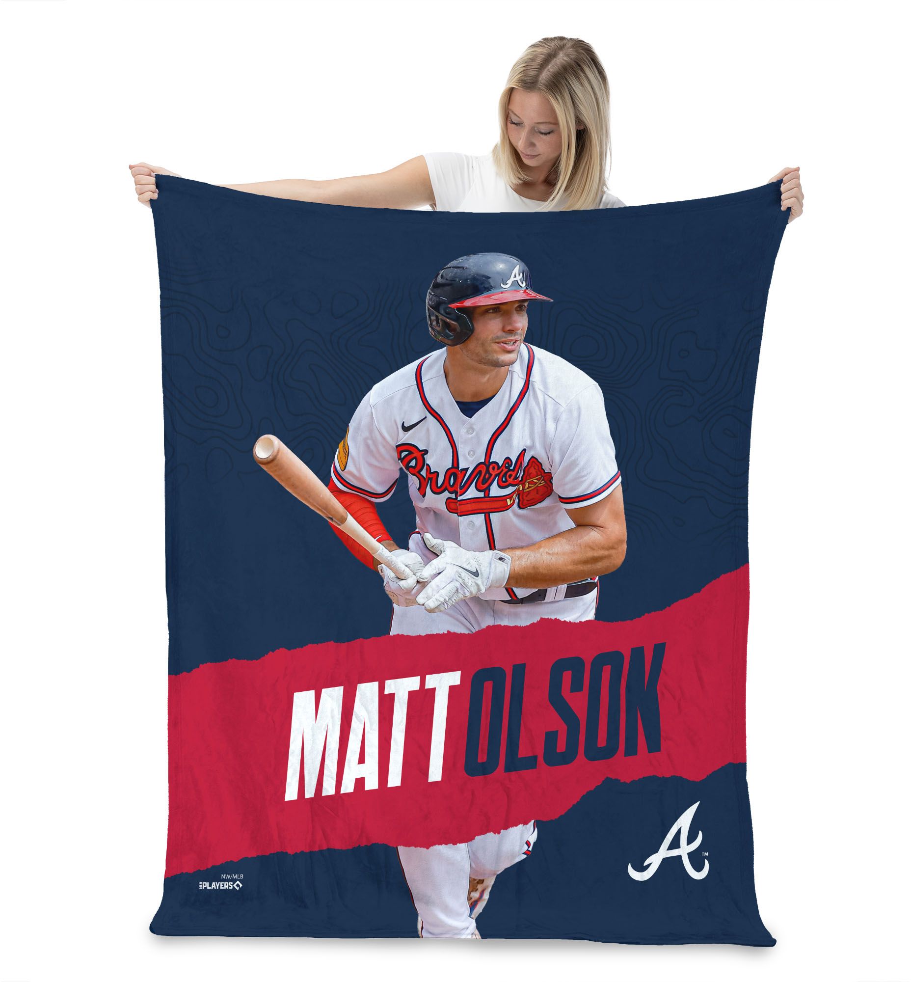 TheNorthwest Atlanta Braves Matt Olson Touch Throw Blanket product image