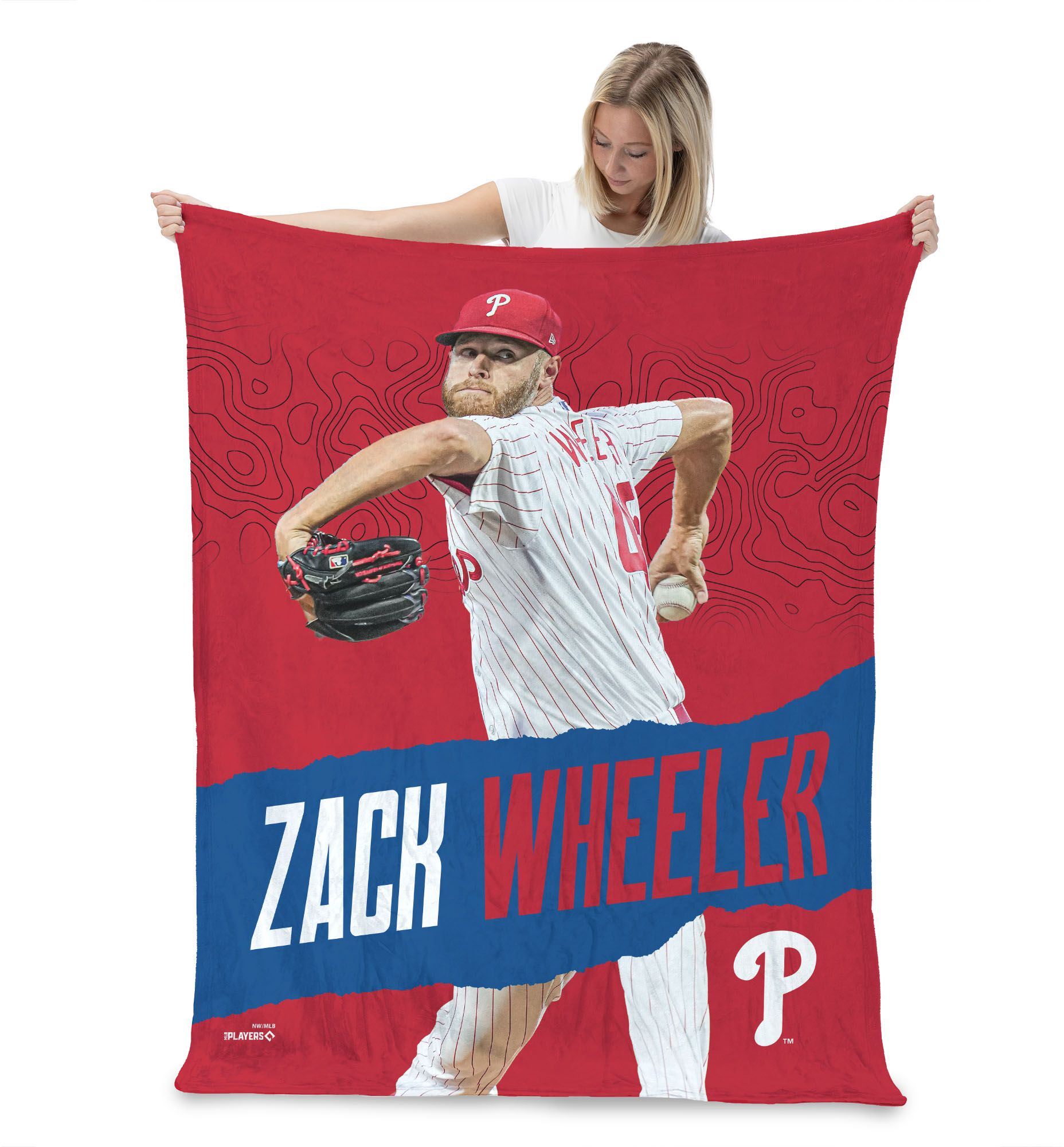 TheNorthwest Philadelphia Phillies Zack Wheeler Touch Throw Blanket product image